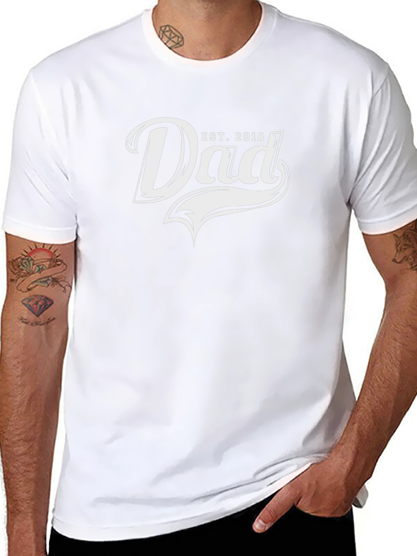 Dad Est. 2018 T-Shirt - New Parent Gift
