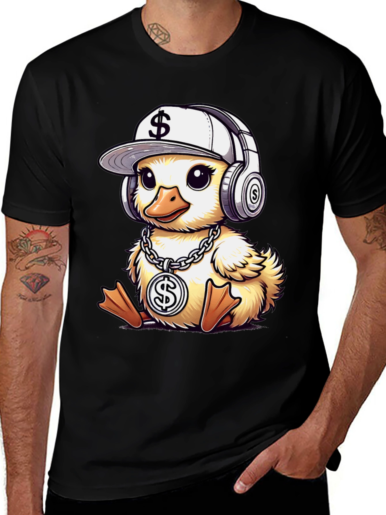 Hip Hop Duckling T-Shirt - Cartoon Style