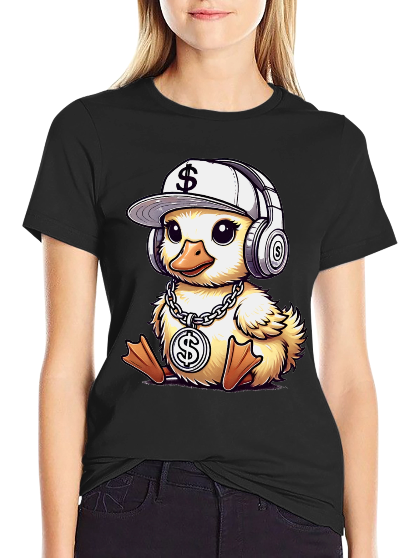 Hip Hop Duckling T-Shirt - Cartoon Style
