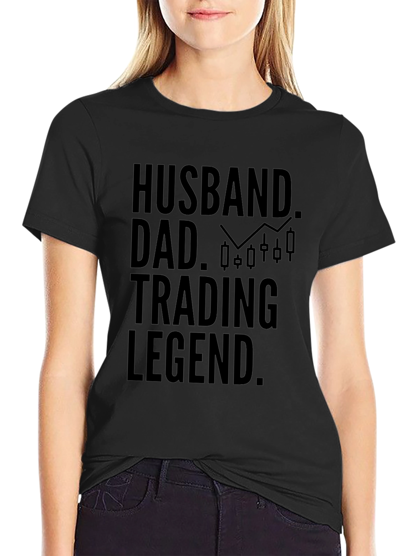 Husband Dad Trading Legend Graphic Tee