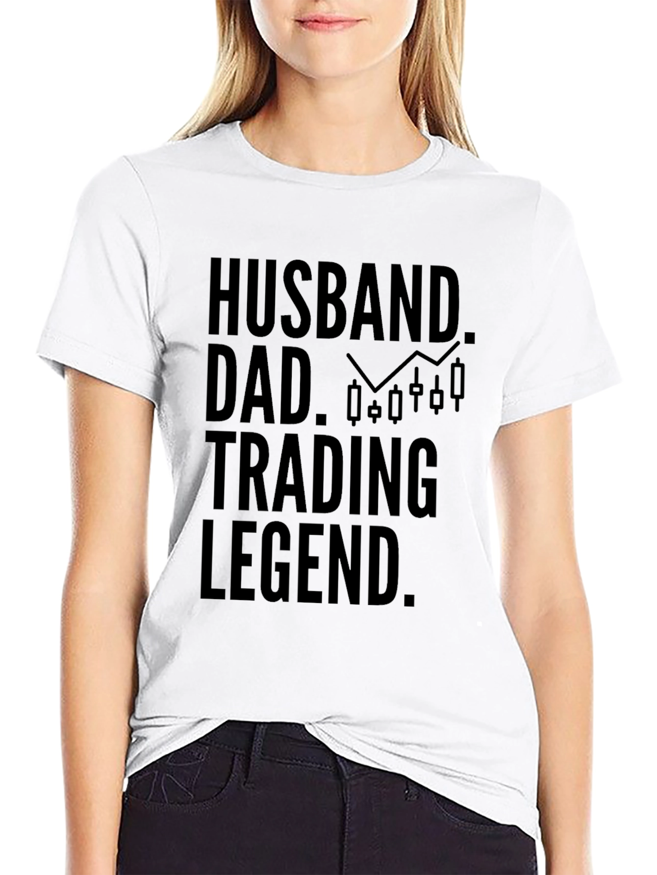 Husband Dad Trading Legend Graphic Tee