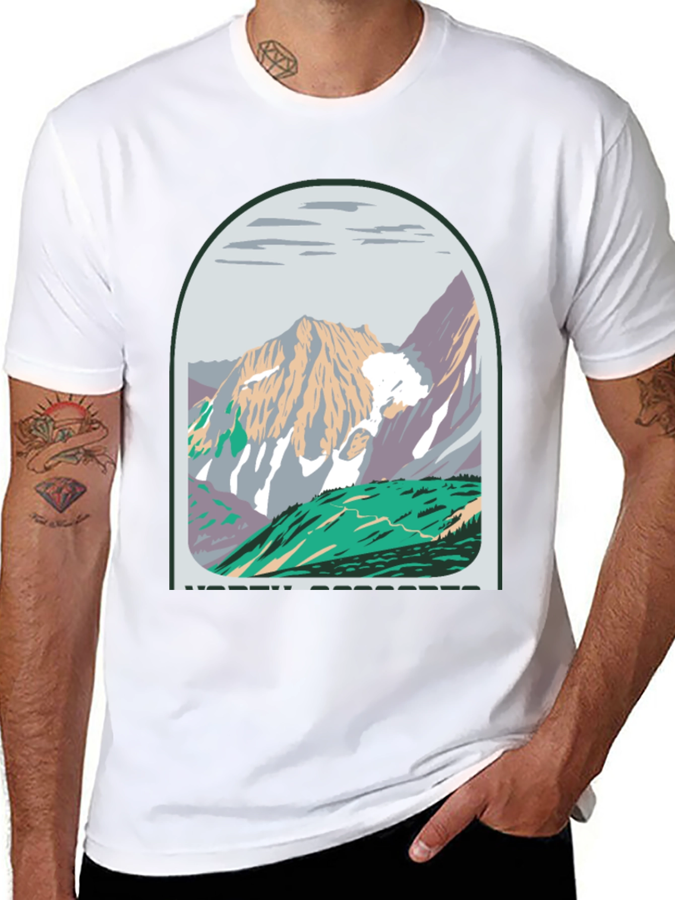 Mountain Range Graphic T-Shirt