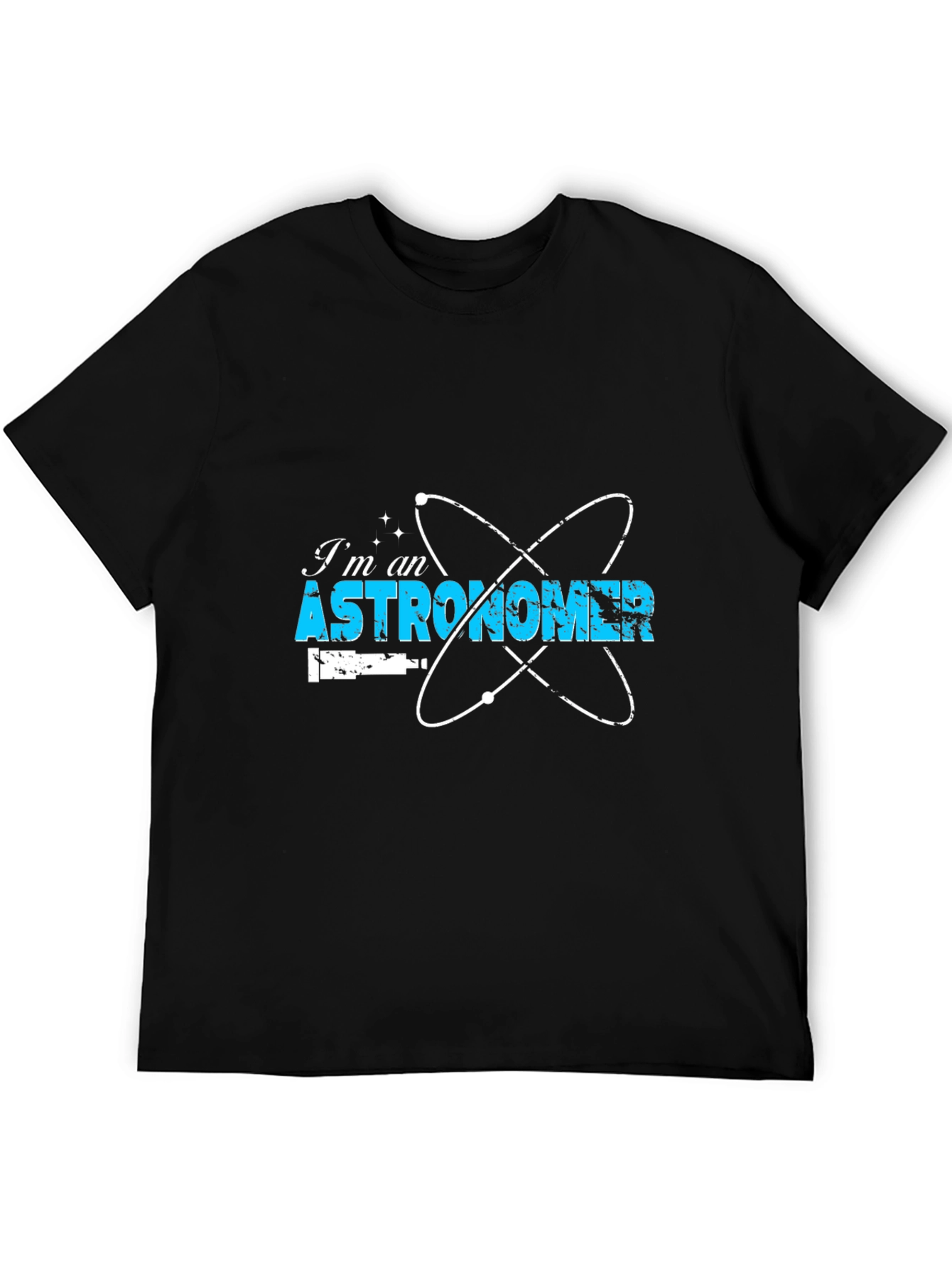 Astronomer Graphic Print Black T-Shirt