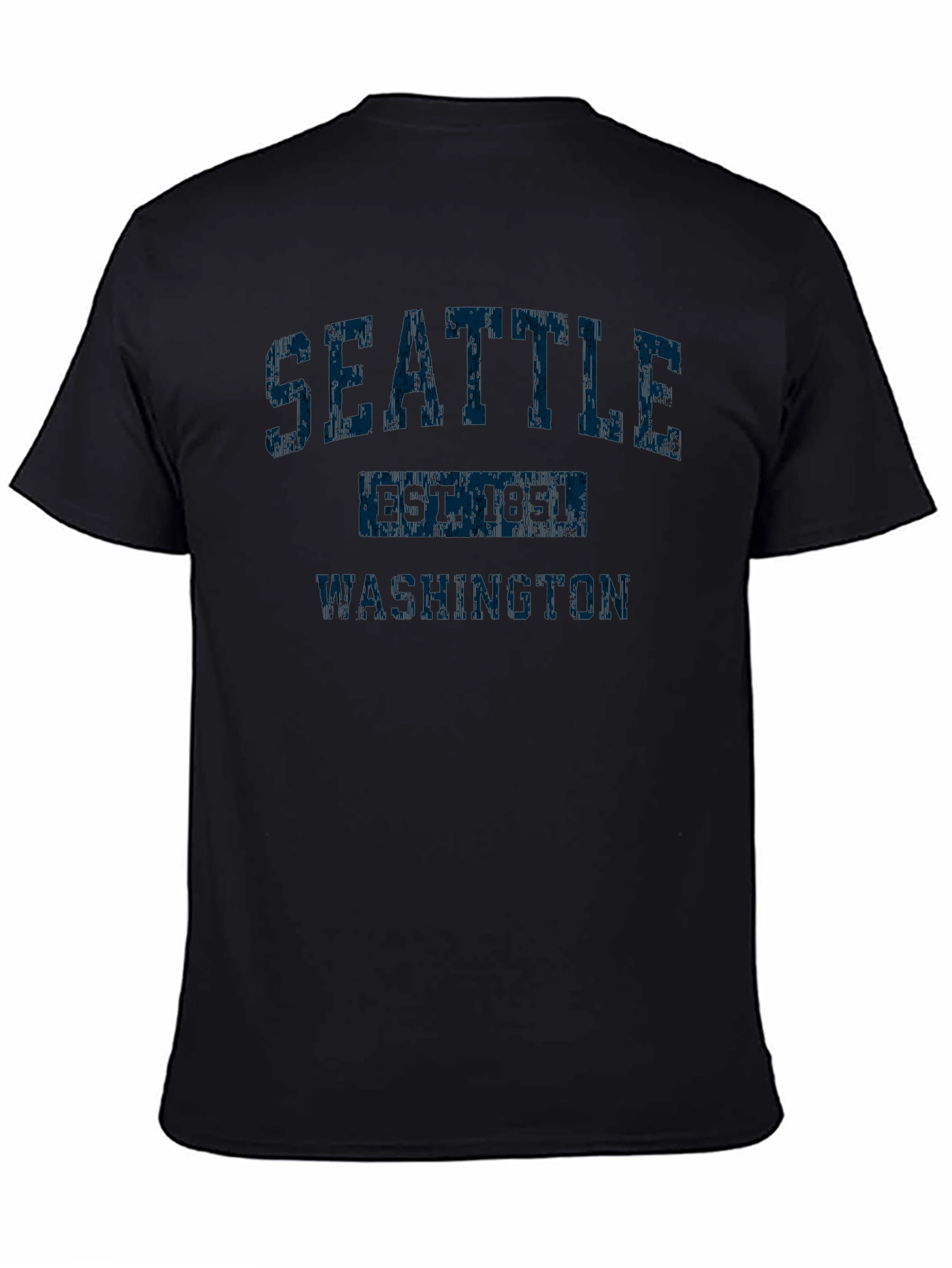 Seattle Washington Black Graphic T-Shirt