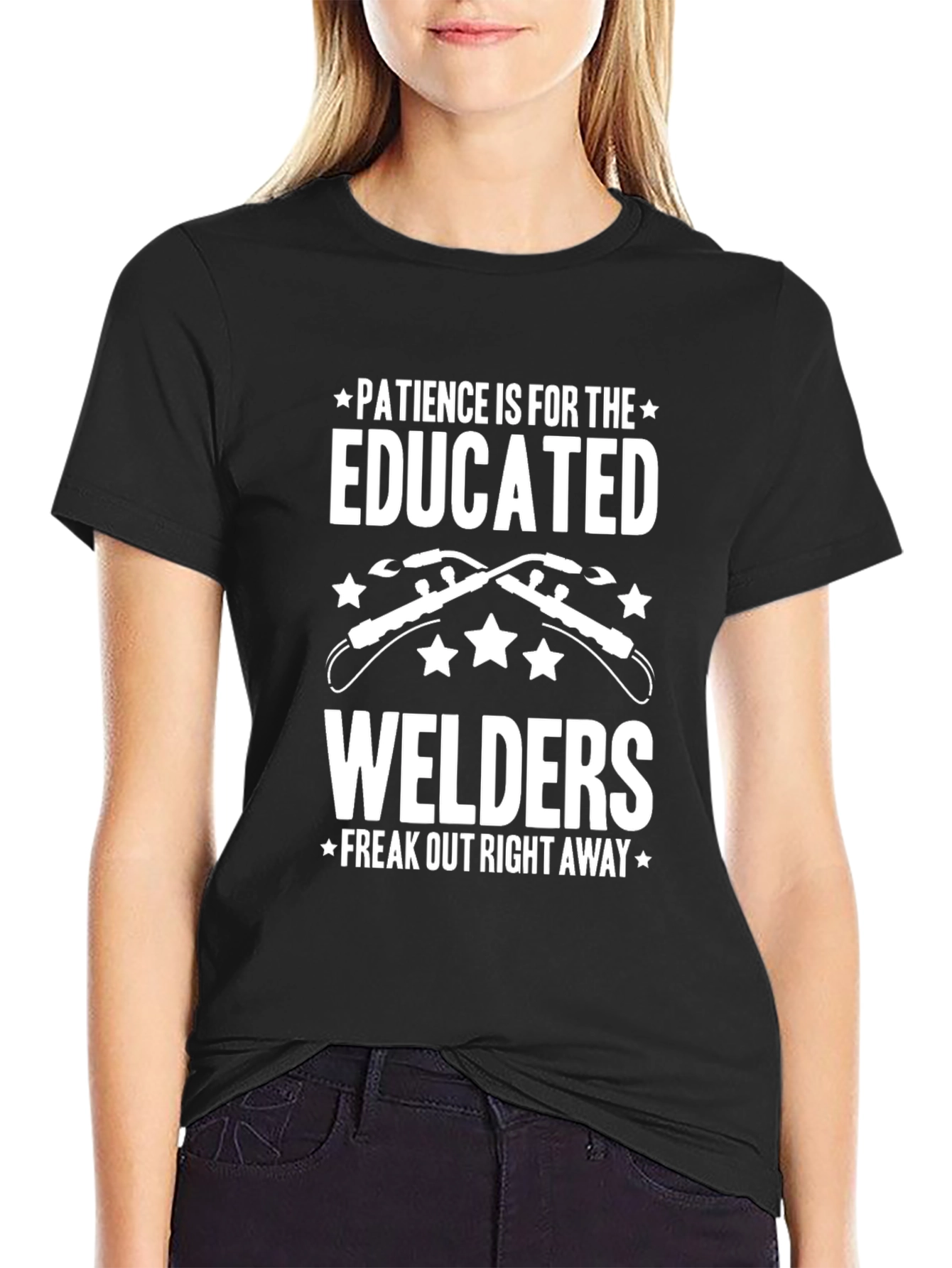 Funny Welder T-Shirt: Patience is for the Educated