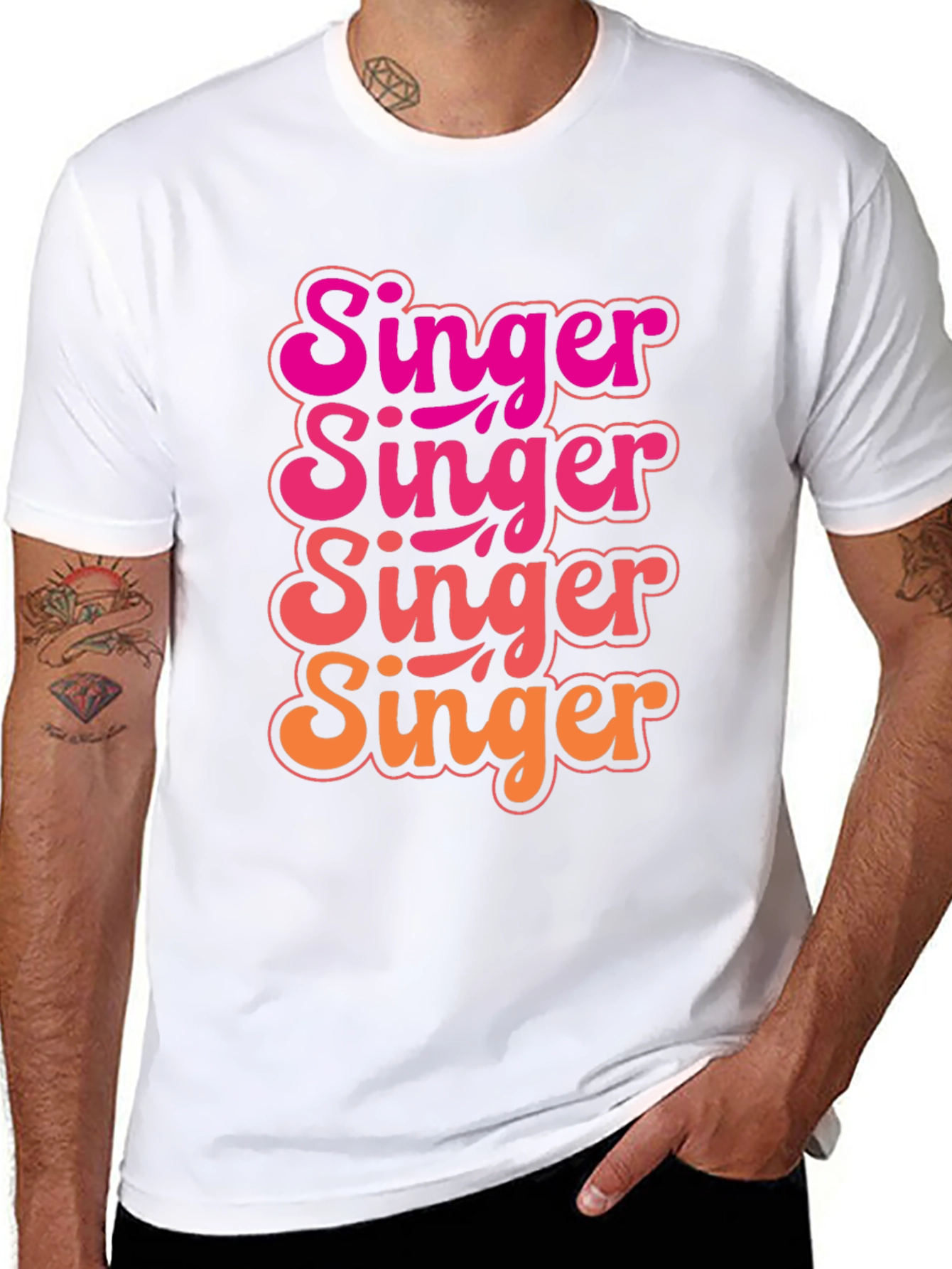 Singer Graphic Tee - Retro Inspired Black T-Shirt