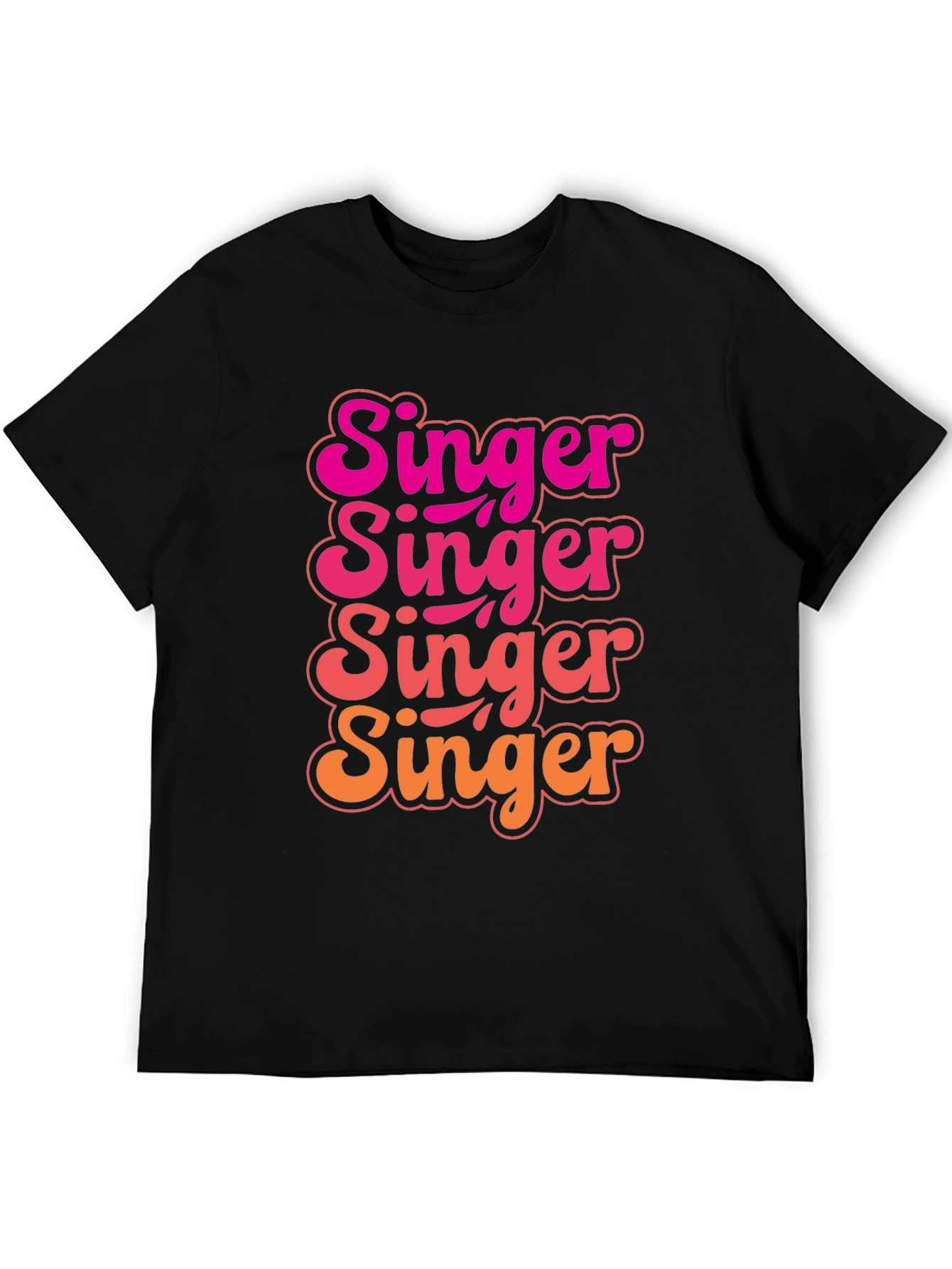 Singer Graphic Tee - Retro Inspired Black T-Shirt