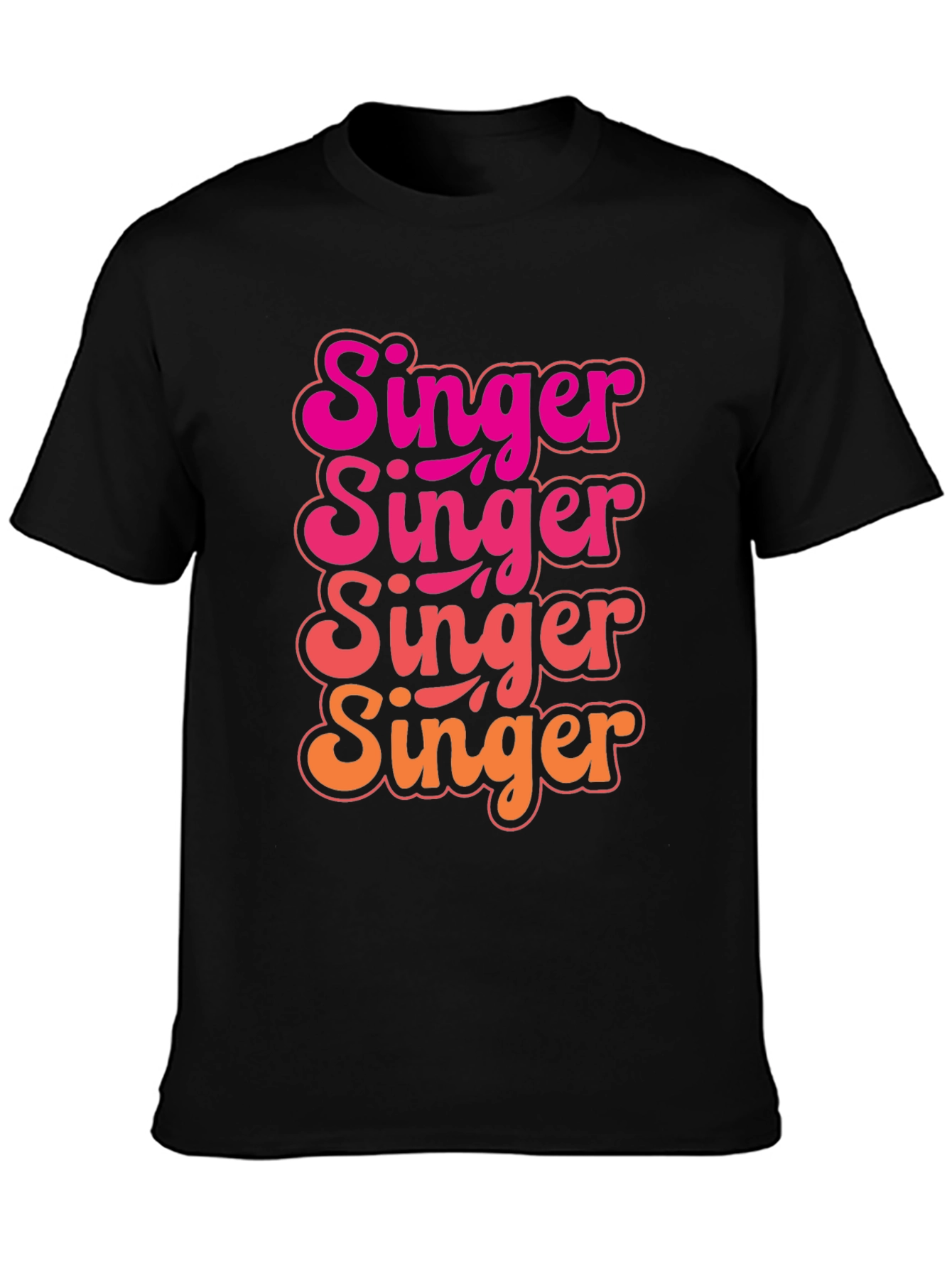 Singer Graphic Tee - Retro Inspired Black T-Shirt