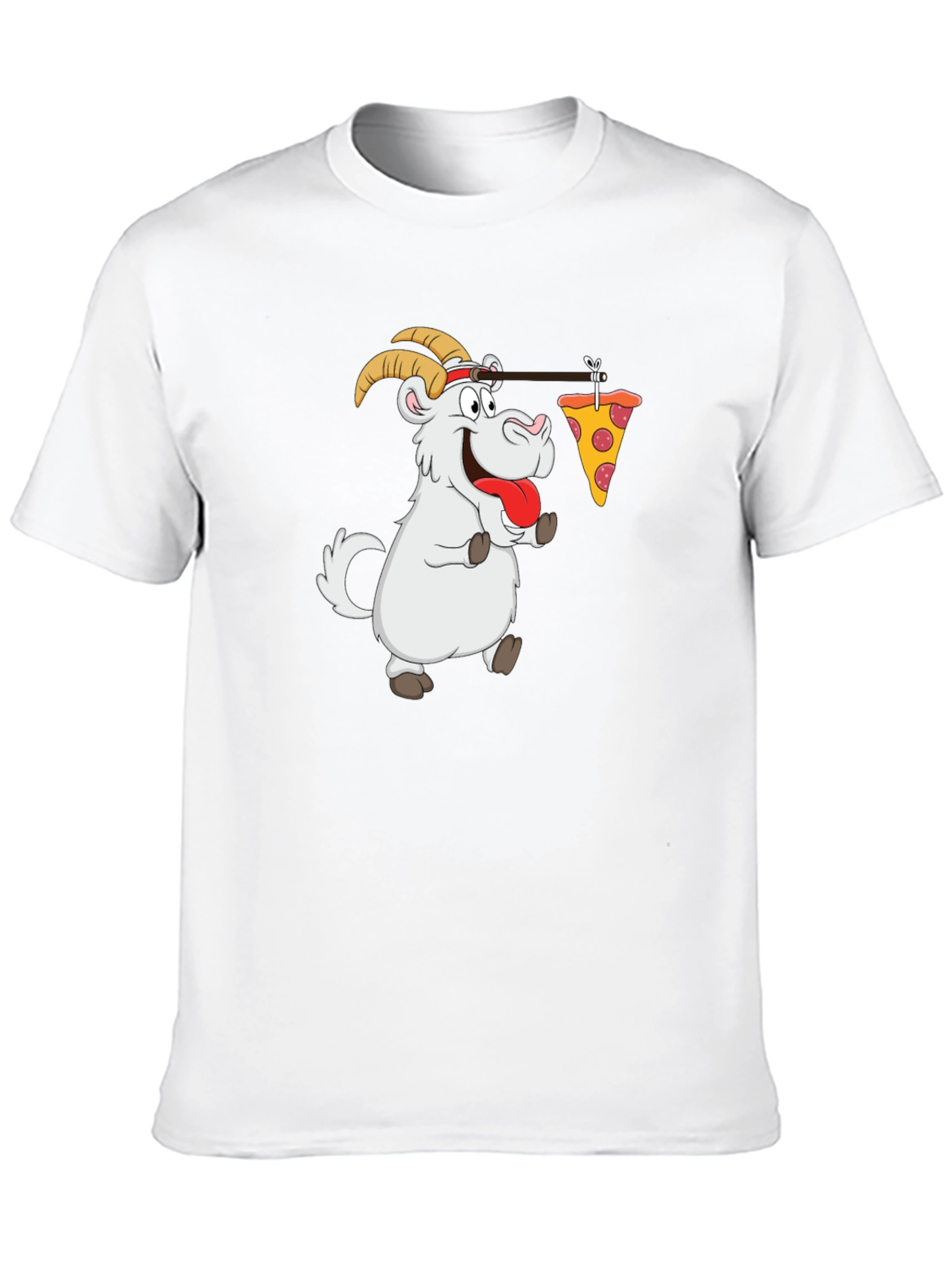 Goat Pizza T-Shirt - Funny Graphic Tee