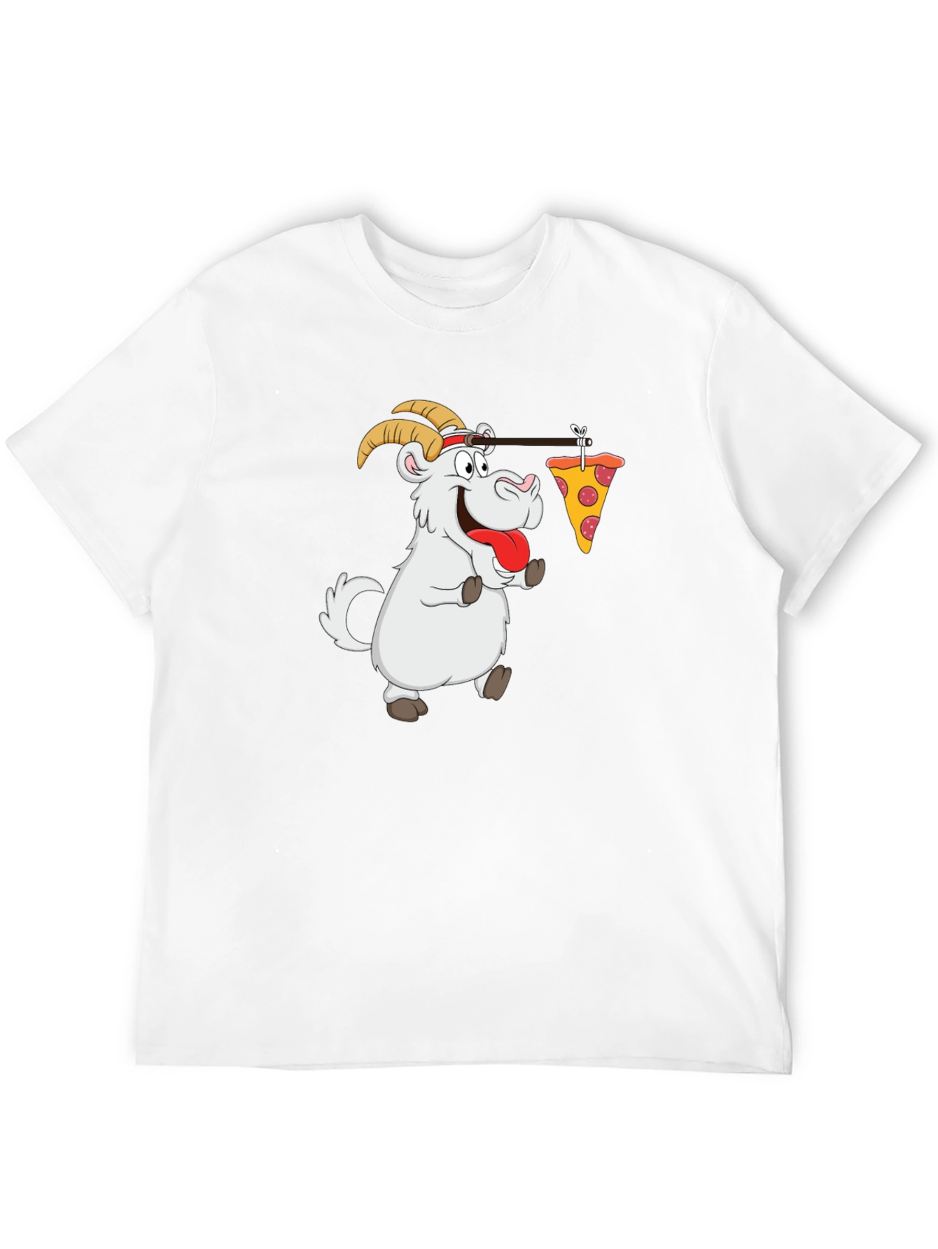 Goat Pizza T-Shirt - Funny Graphic Tee