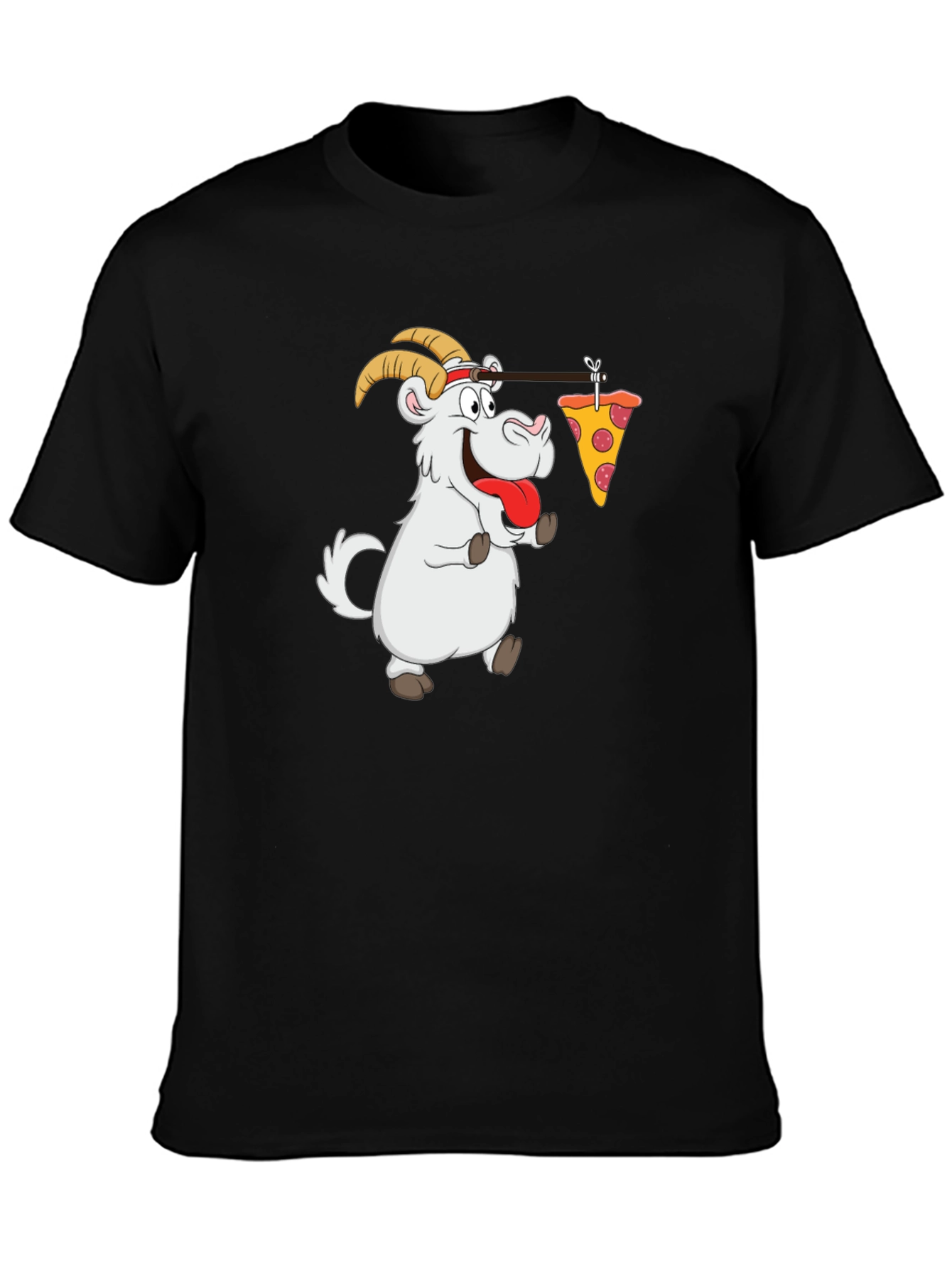 Goat Pizza T-Shirt - Funny Graphic Tee