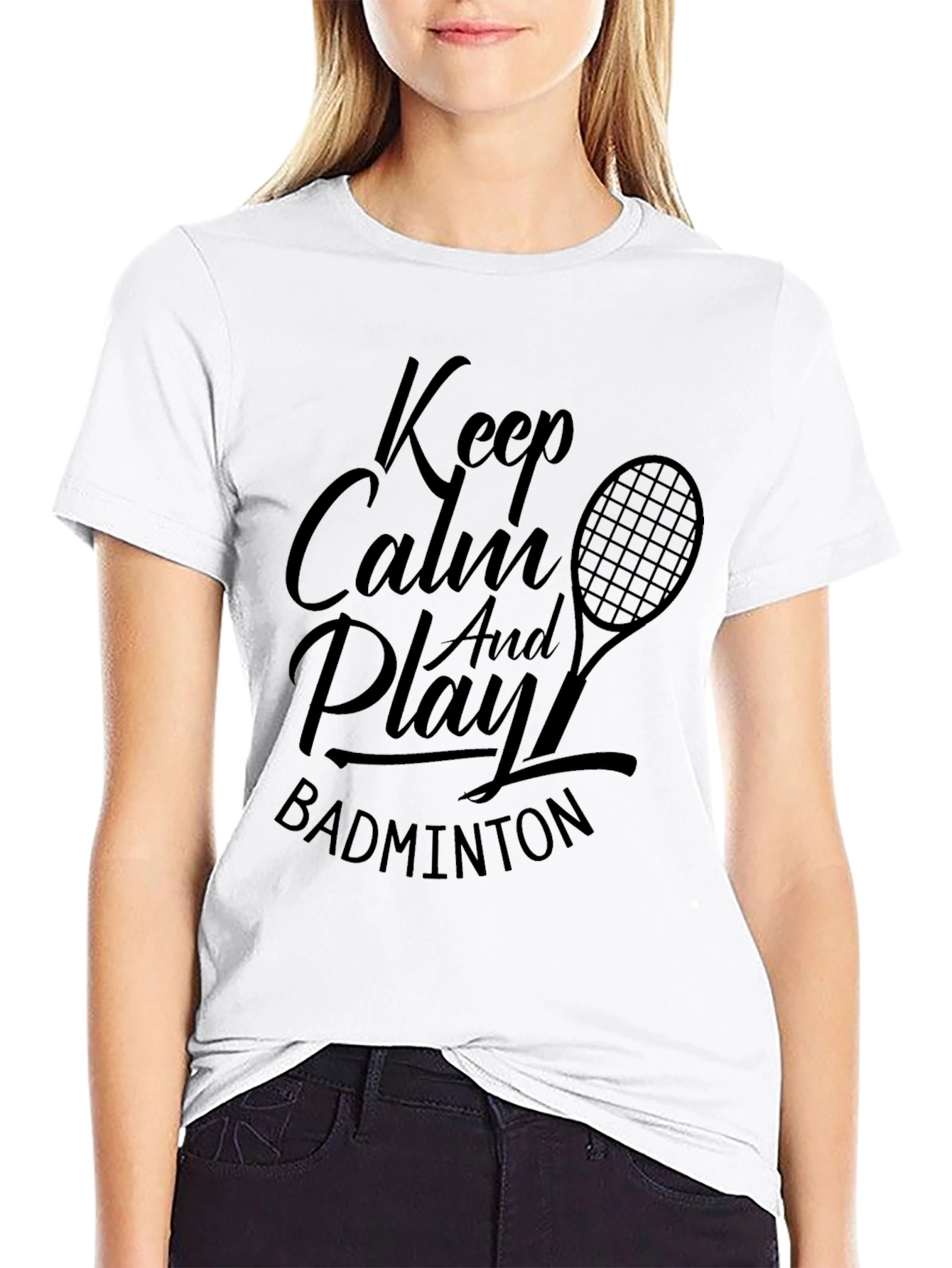 Keep Calm Badminton T-Shirt