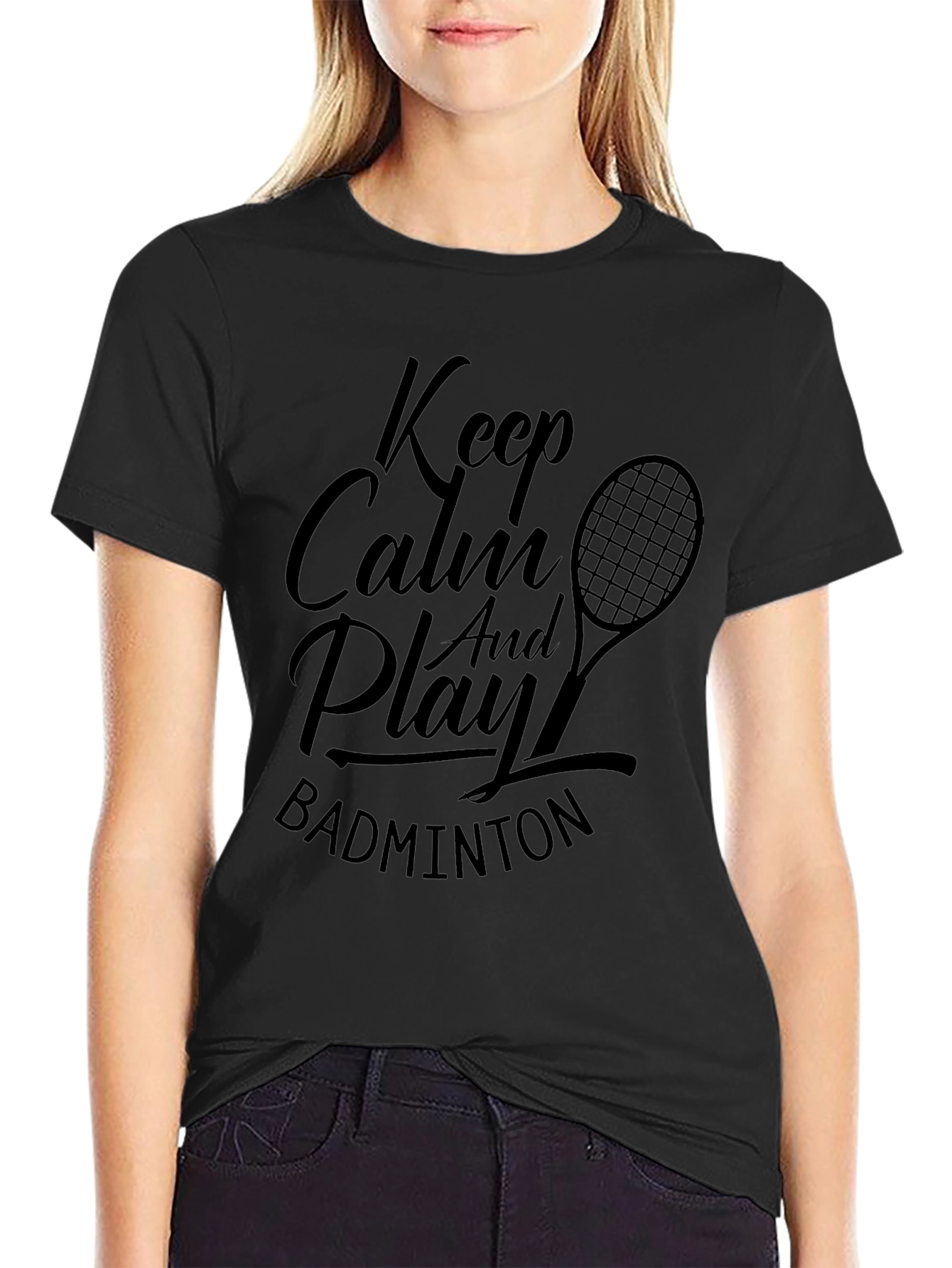 Keep Calm Badminton T-Shirt