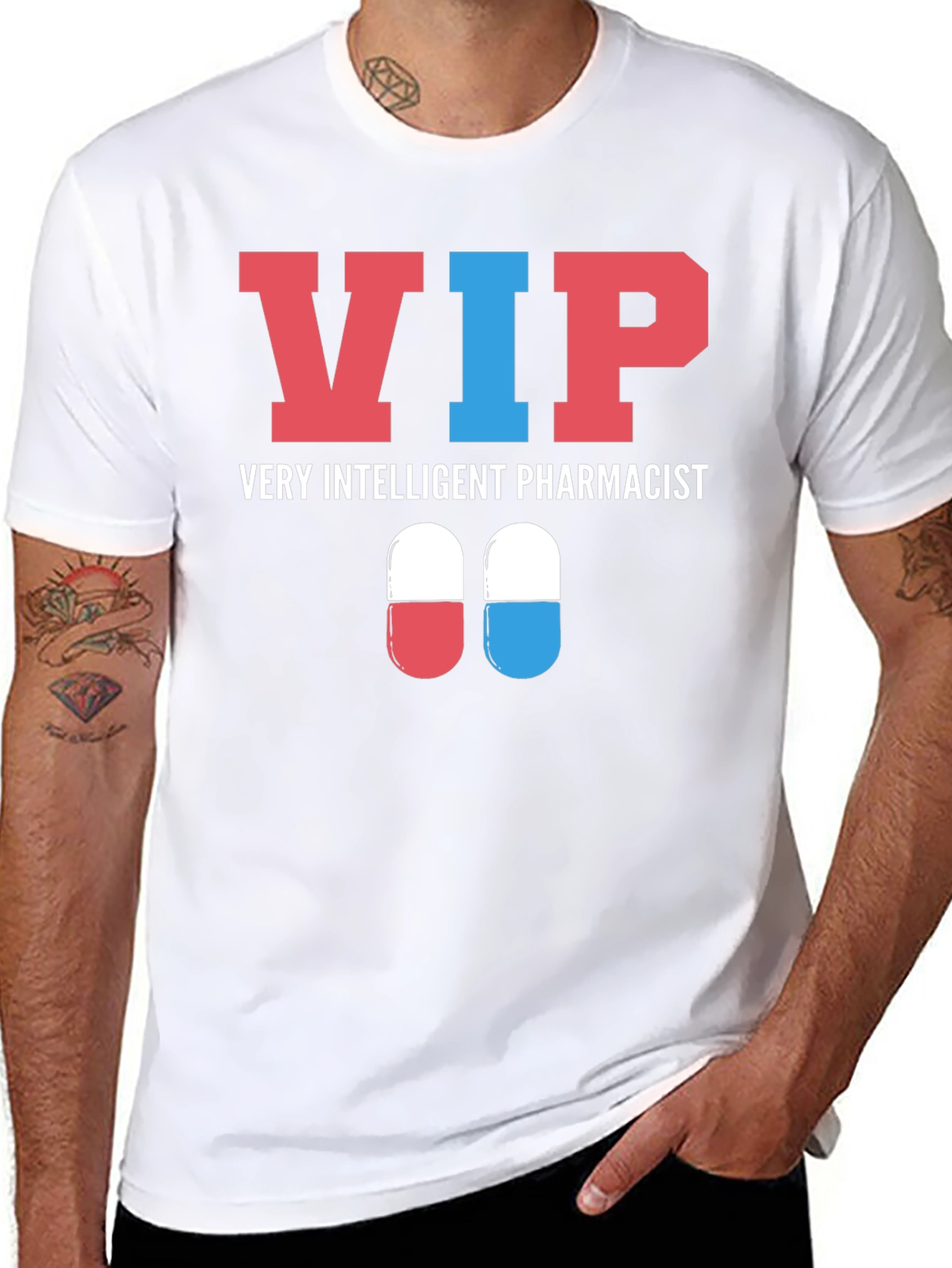 VIP Very Intelligent Pharmacist Graphic T-Shirt