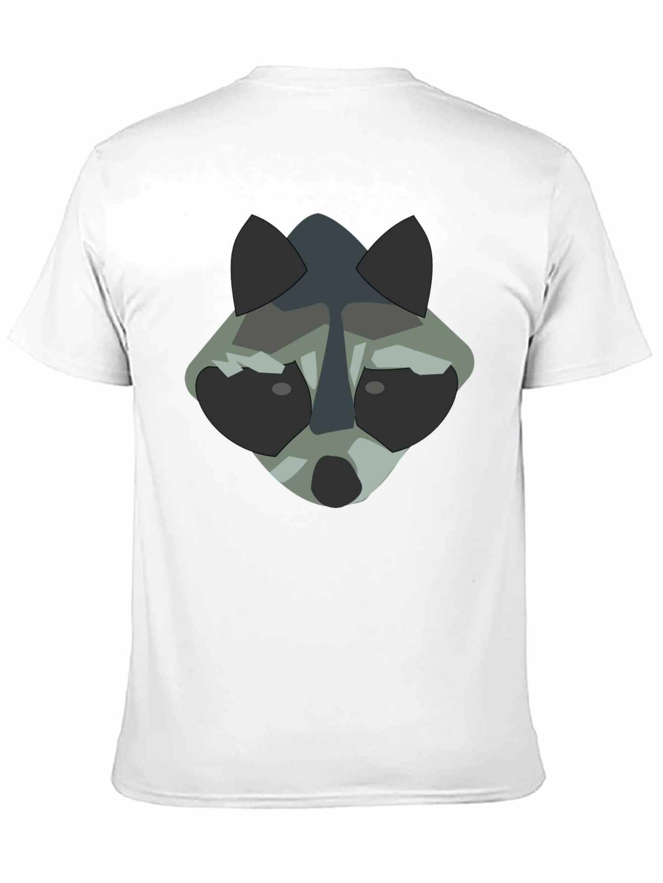 Raccoon Graphic Print Black T-Shirt