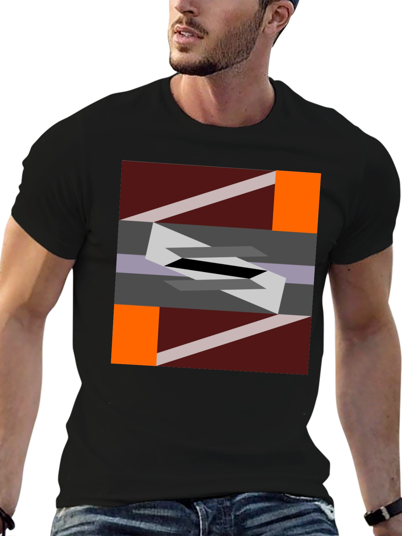 Geometric Abstract Graphic T-Shirt