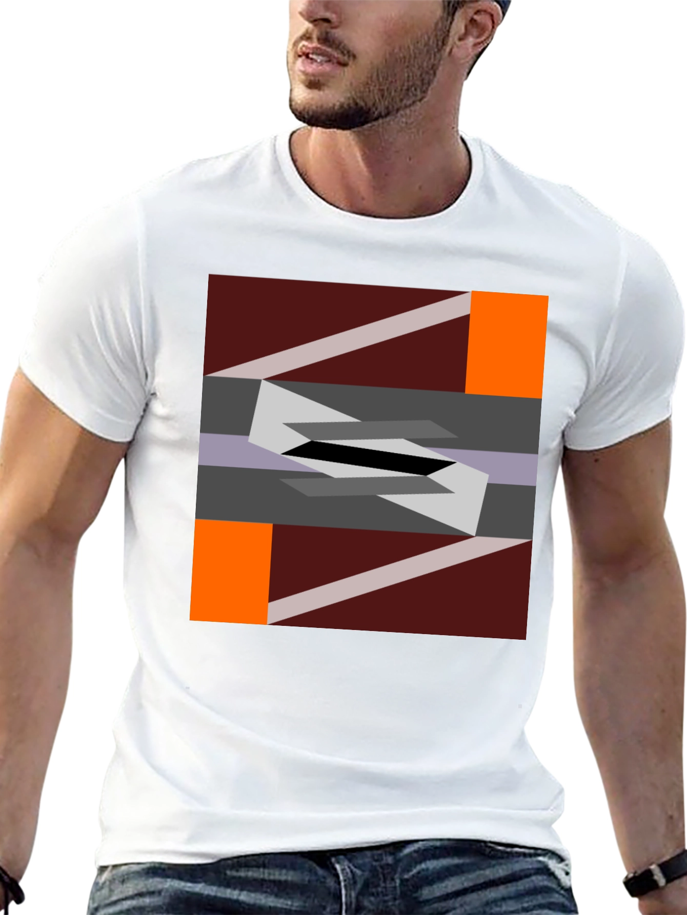 Geometric Abstract Graphic T-Shirt