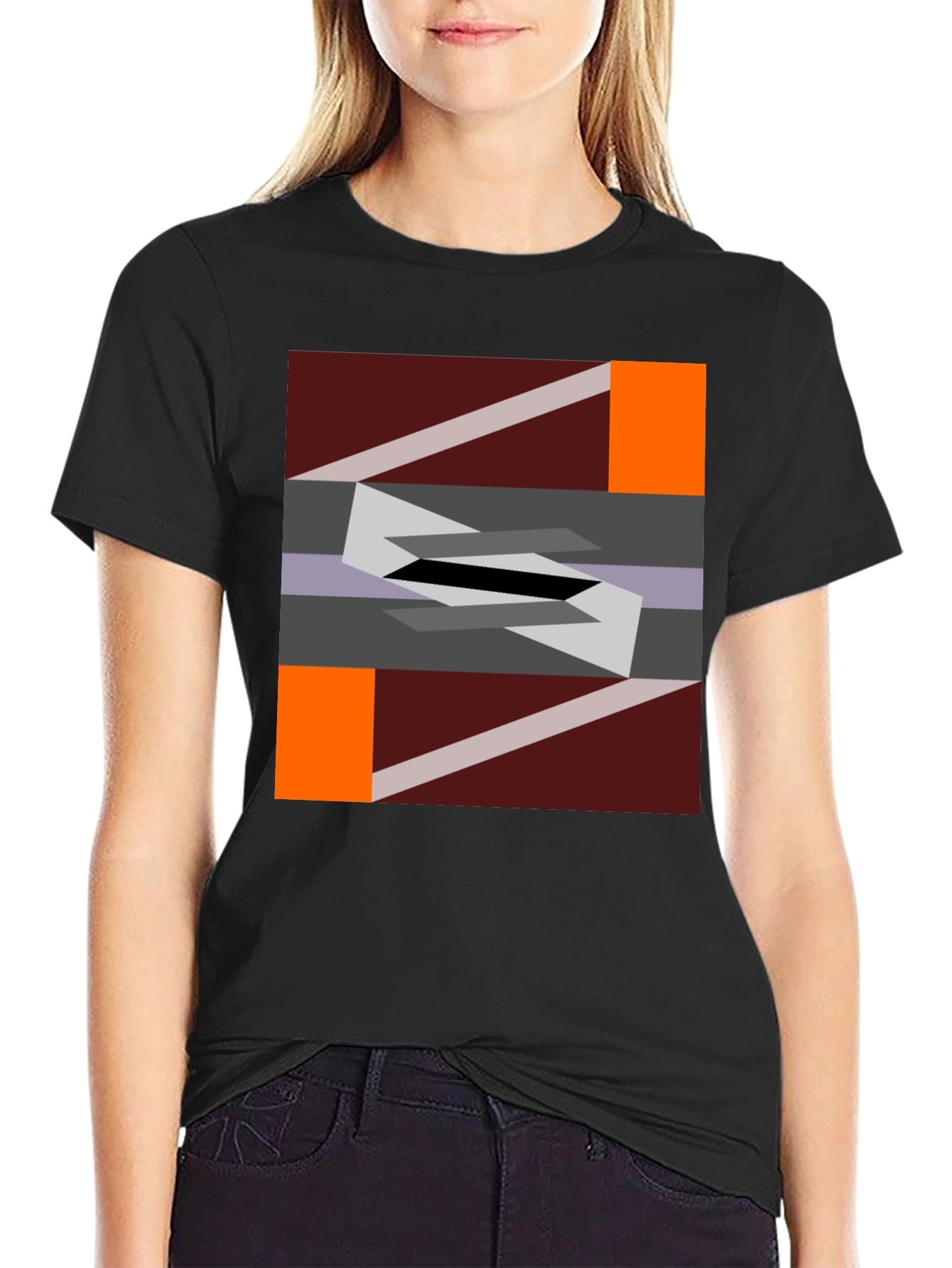 Geometric Abstract Graphic T-Shirt