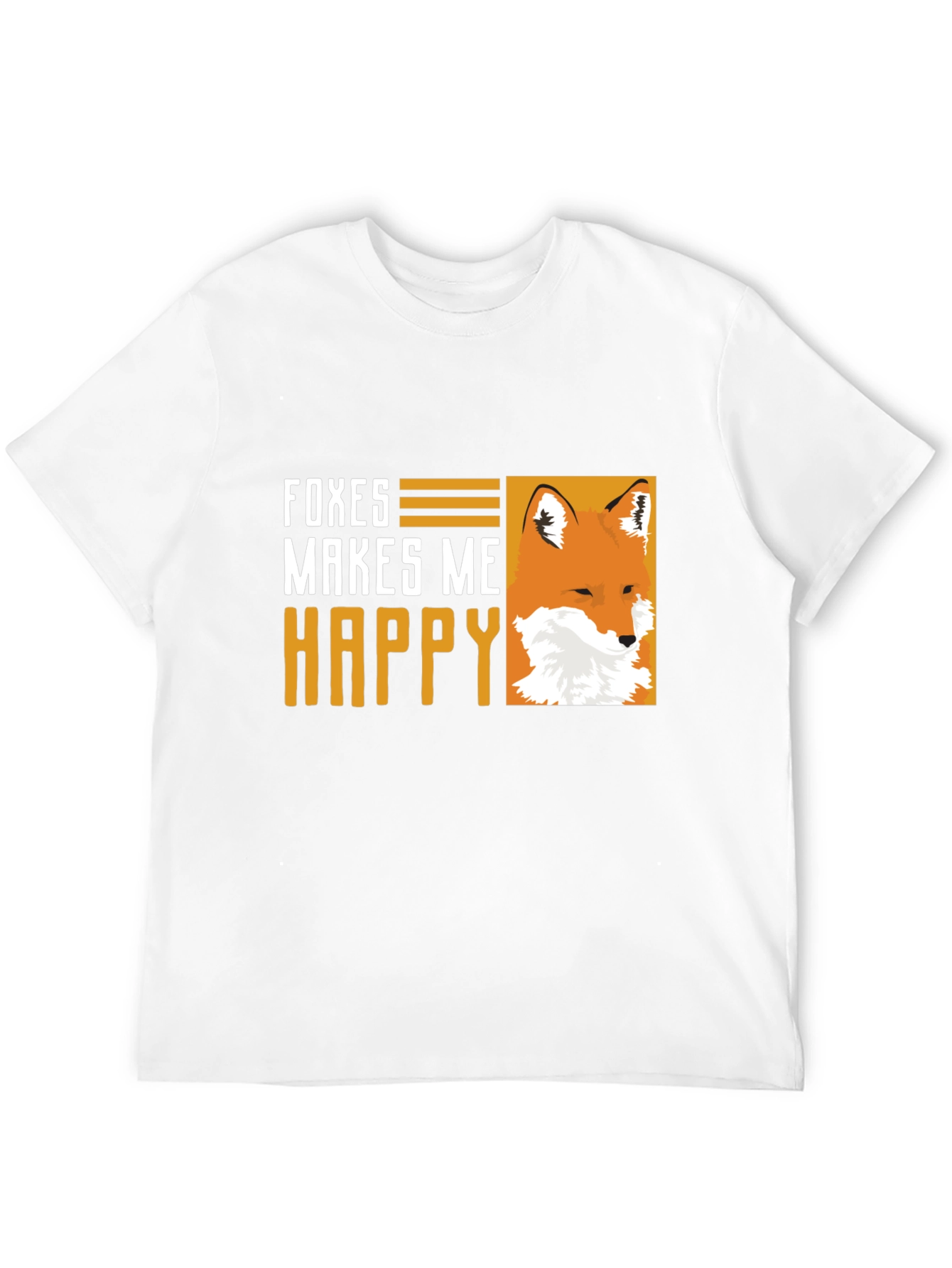 Foxes Make Me Happy Graphic T-Shirt