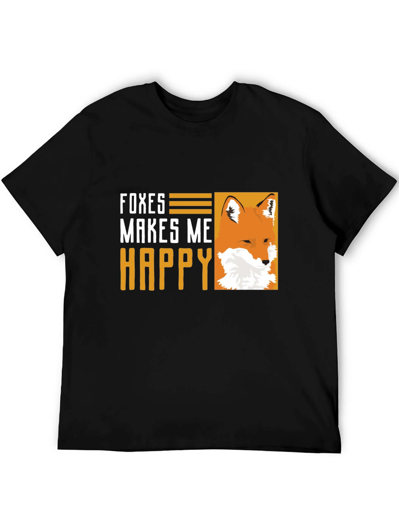 Foxes Make Me Happy Graphic T-Shirt