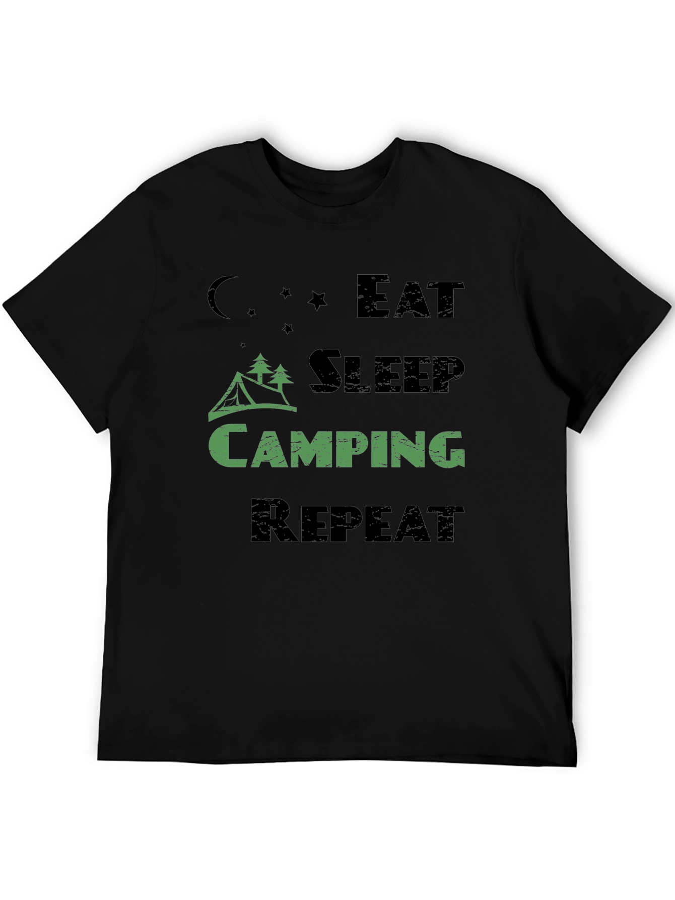 Eat Sleep Camping Repeat Mens T-Shirt
