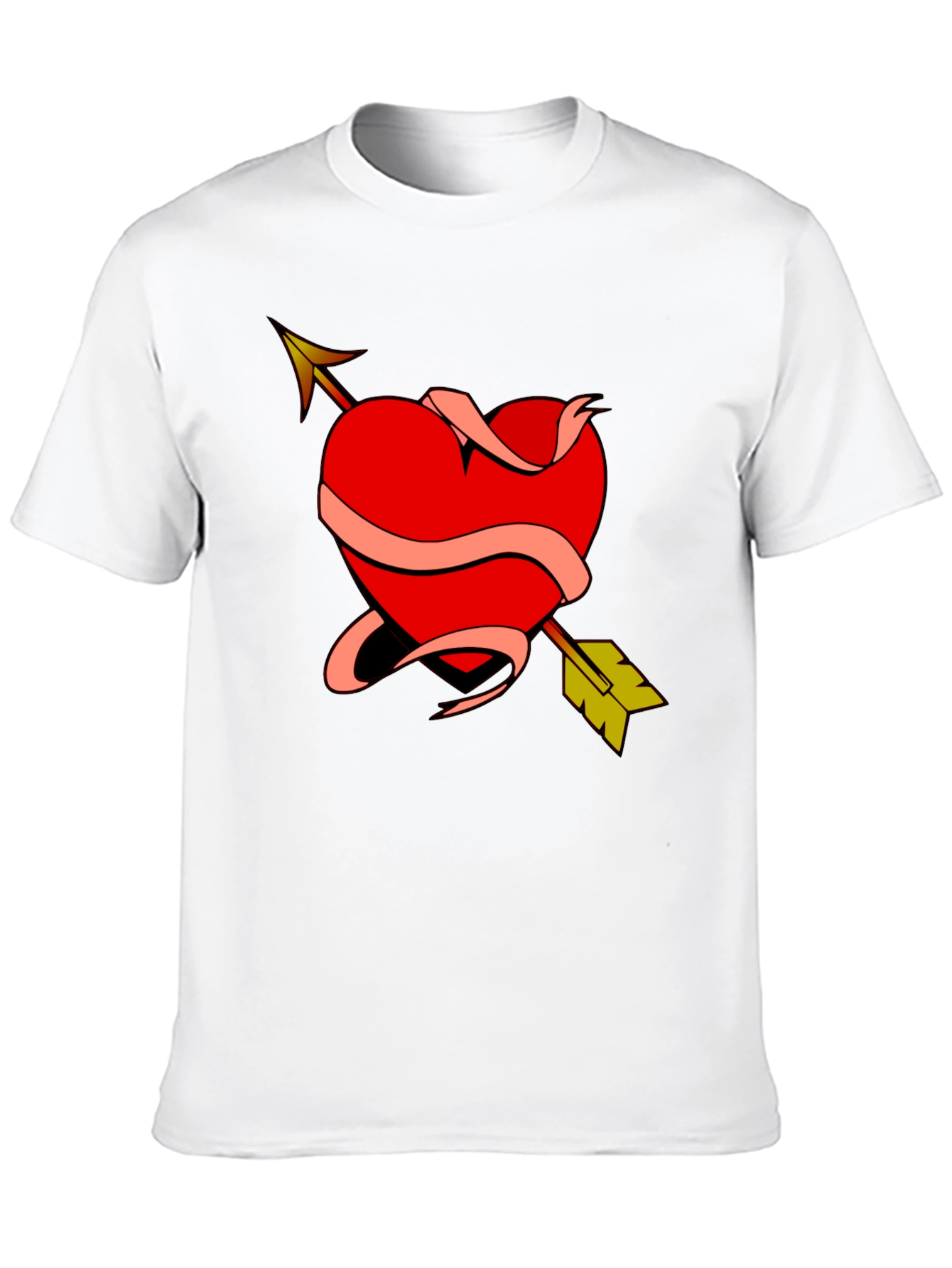 Heart Arrow Graphic T-Shirt - Unique Design