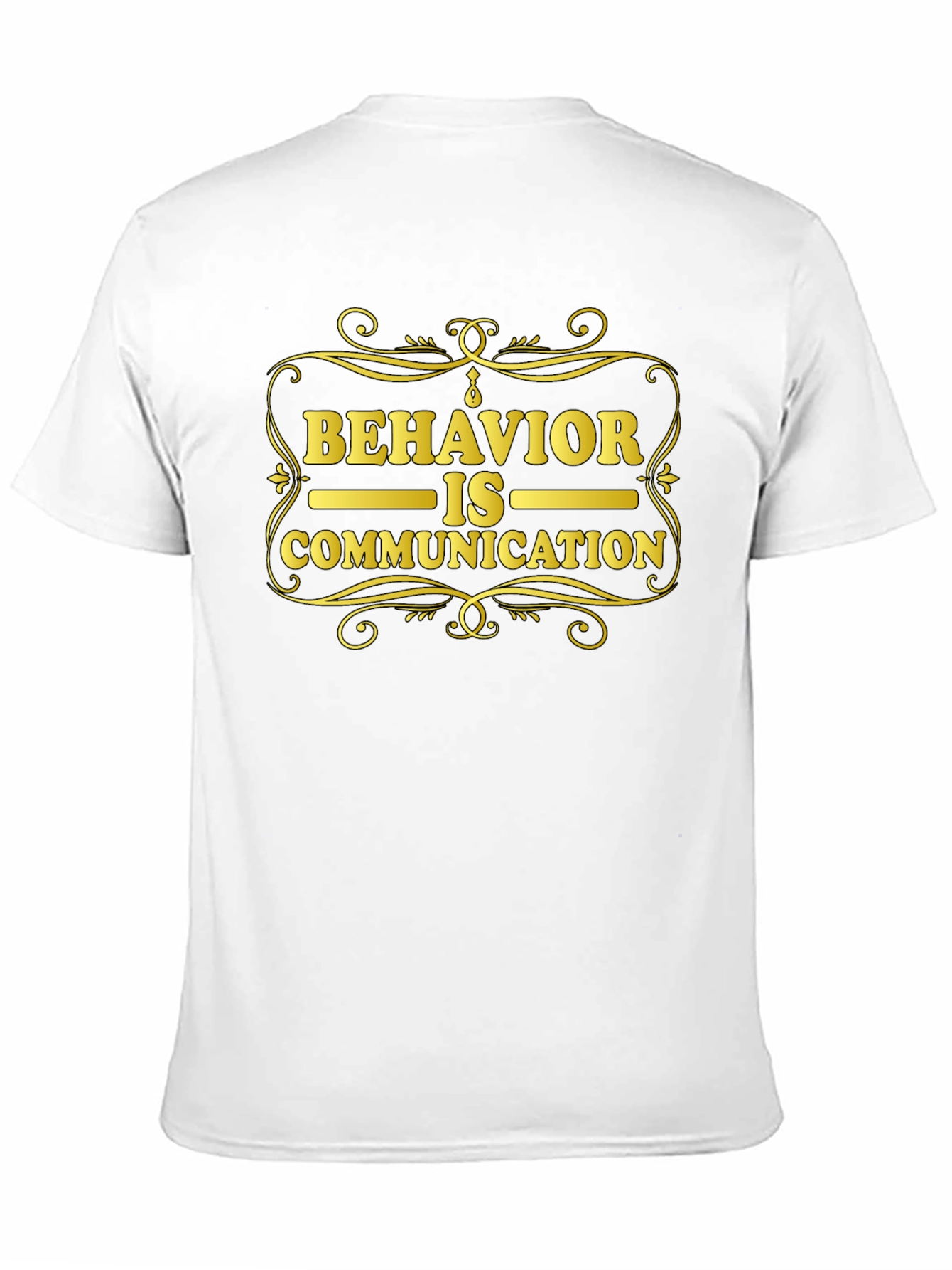 Behavior is Communication Black Graphic Tee