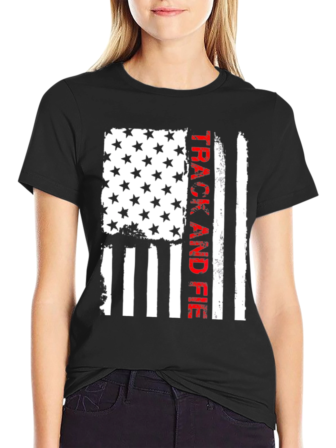 Track & Field USA Flag T-Shirt