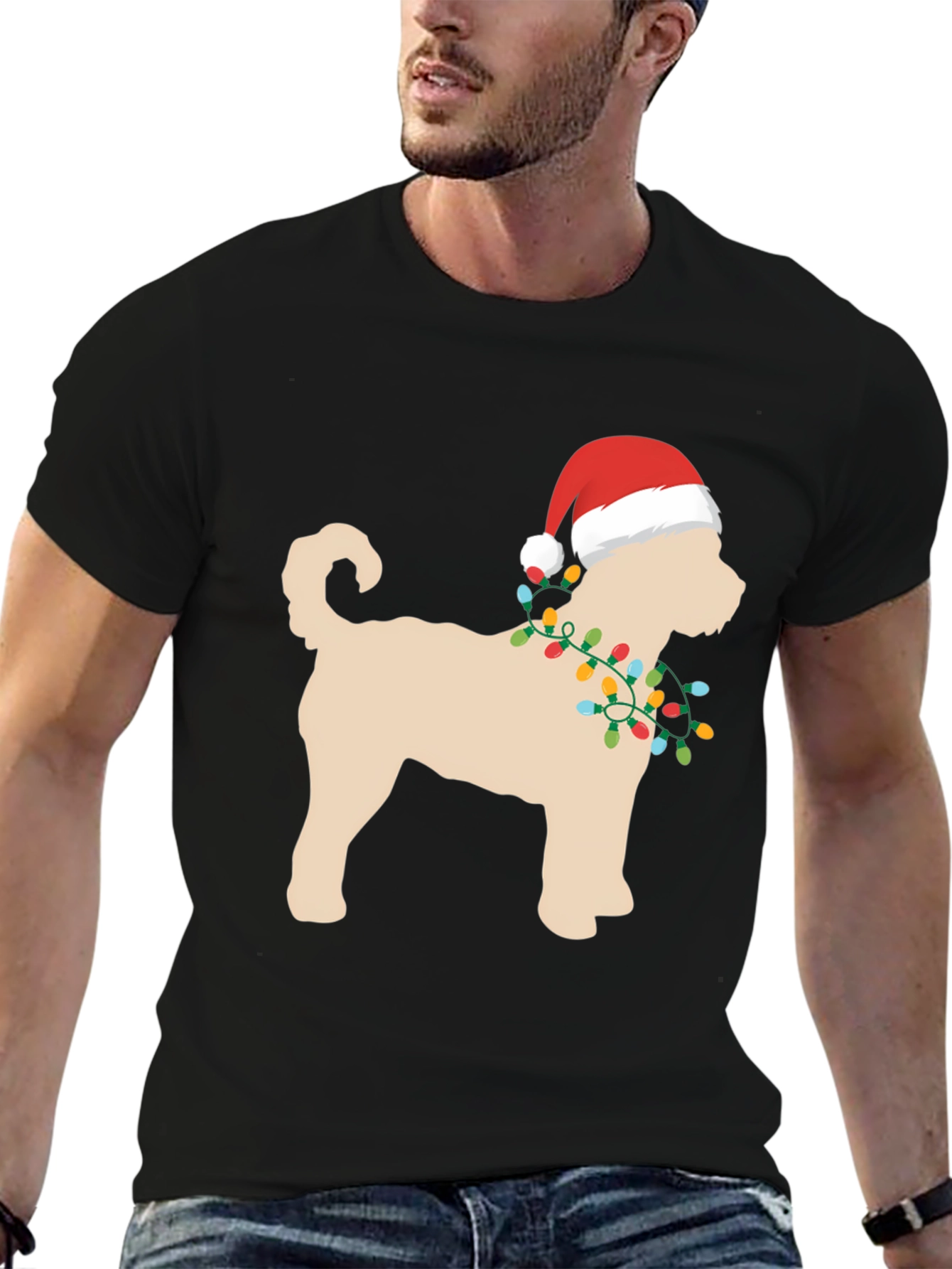 Festive Dog Christmas T-Shirt