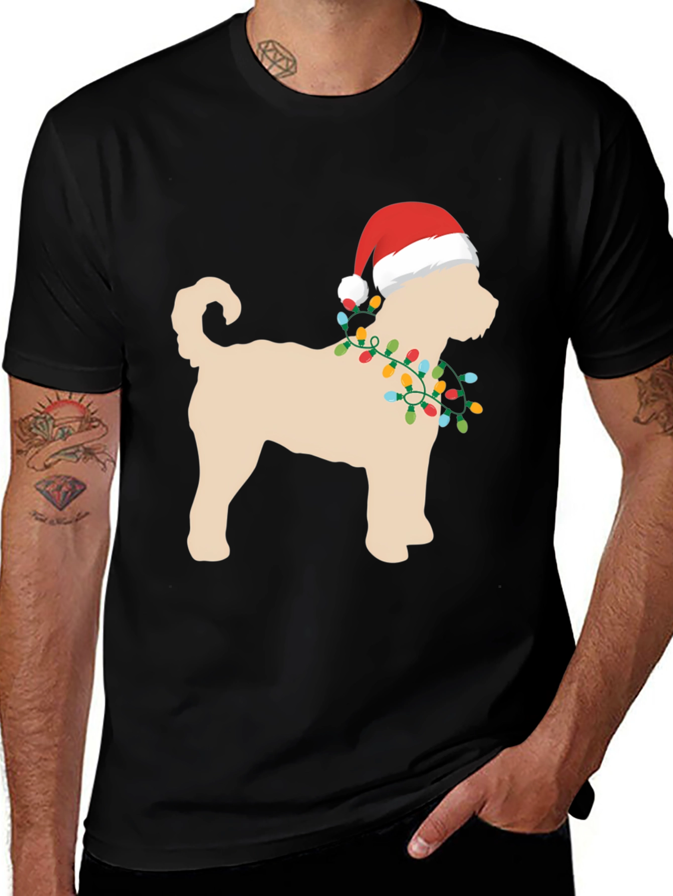 Festive Dog Christmas T-Shirt