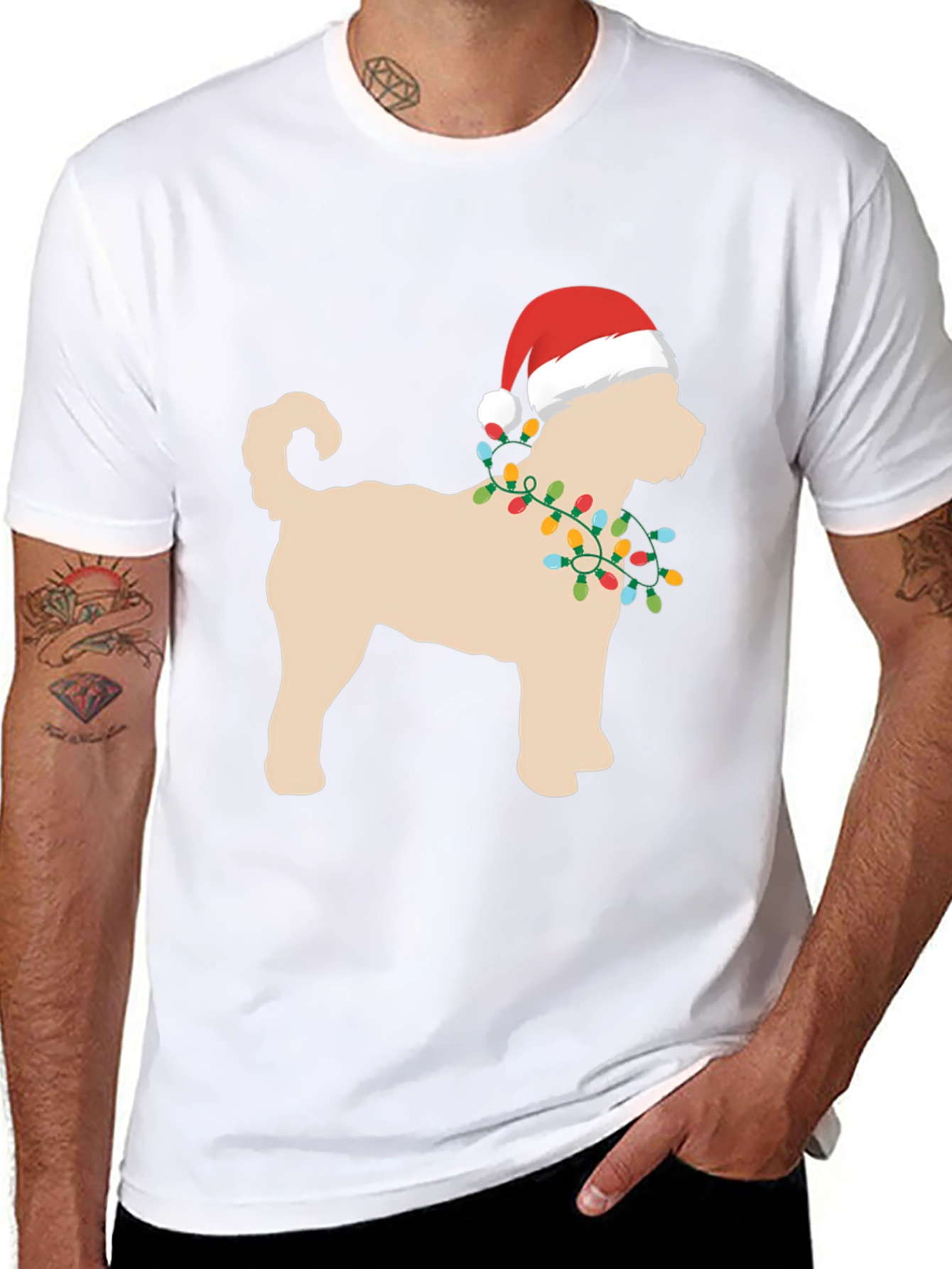 Festive Dog Christmas T-Shirt