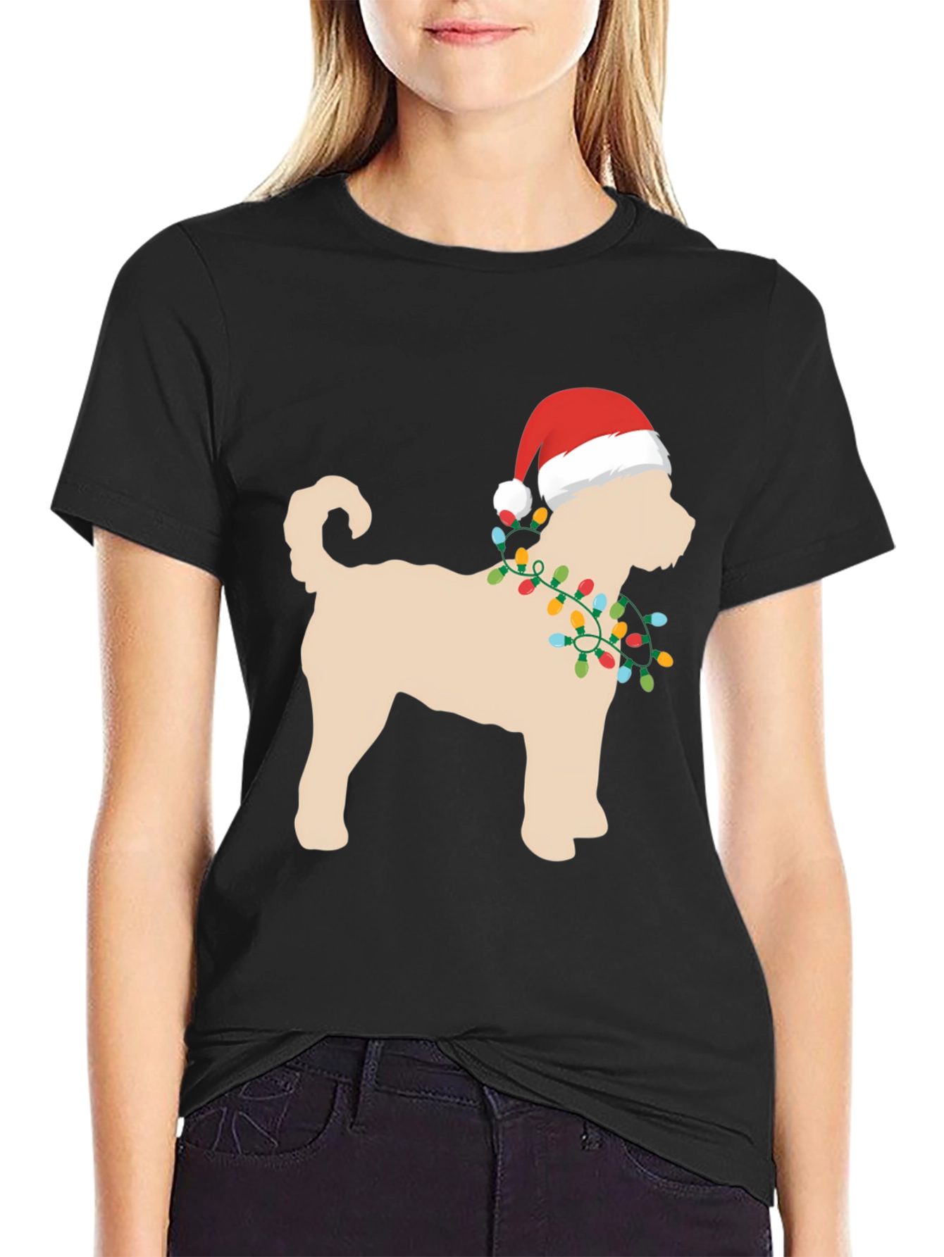 Festive Dog Christmas T-Shirt