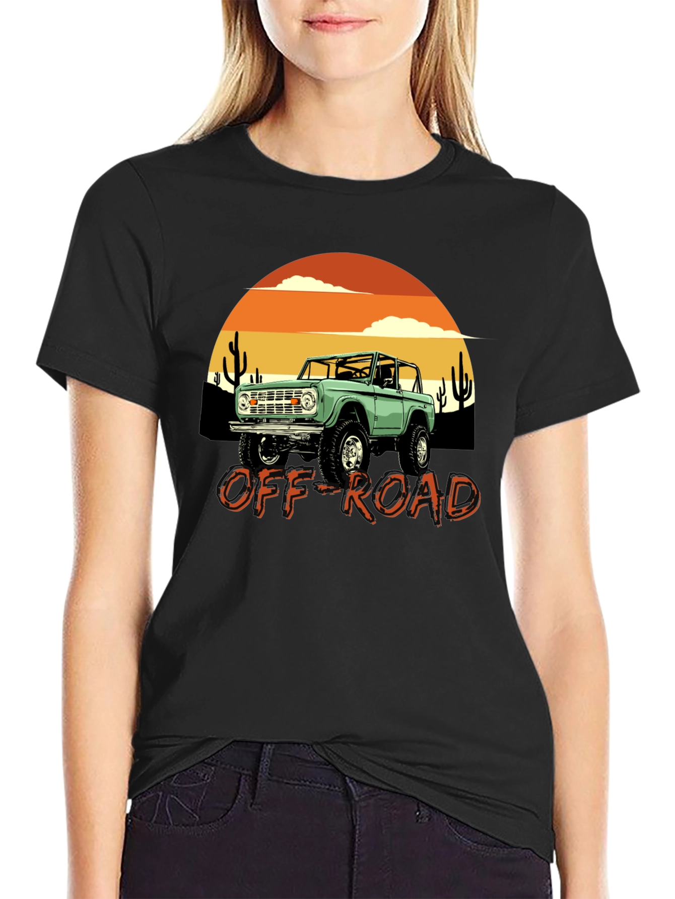 Off-Road Adventure T-Shirt: Desert Sunset Ride