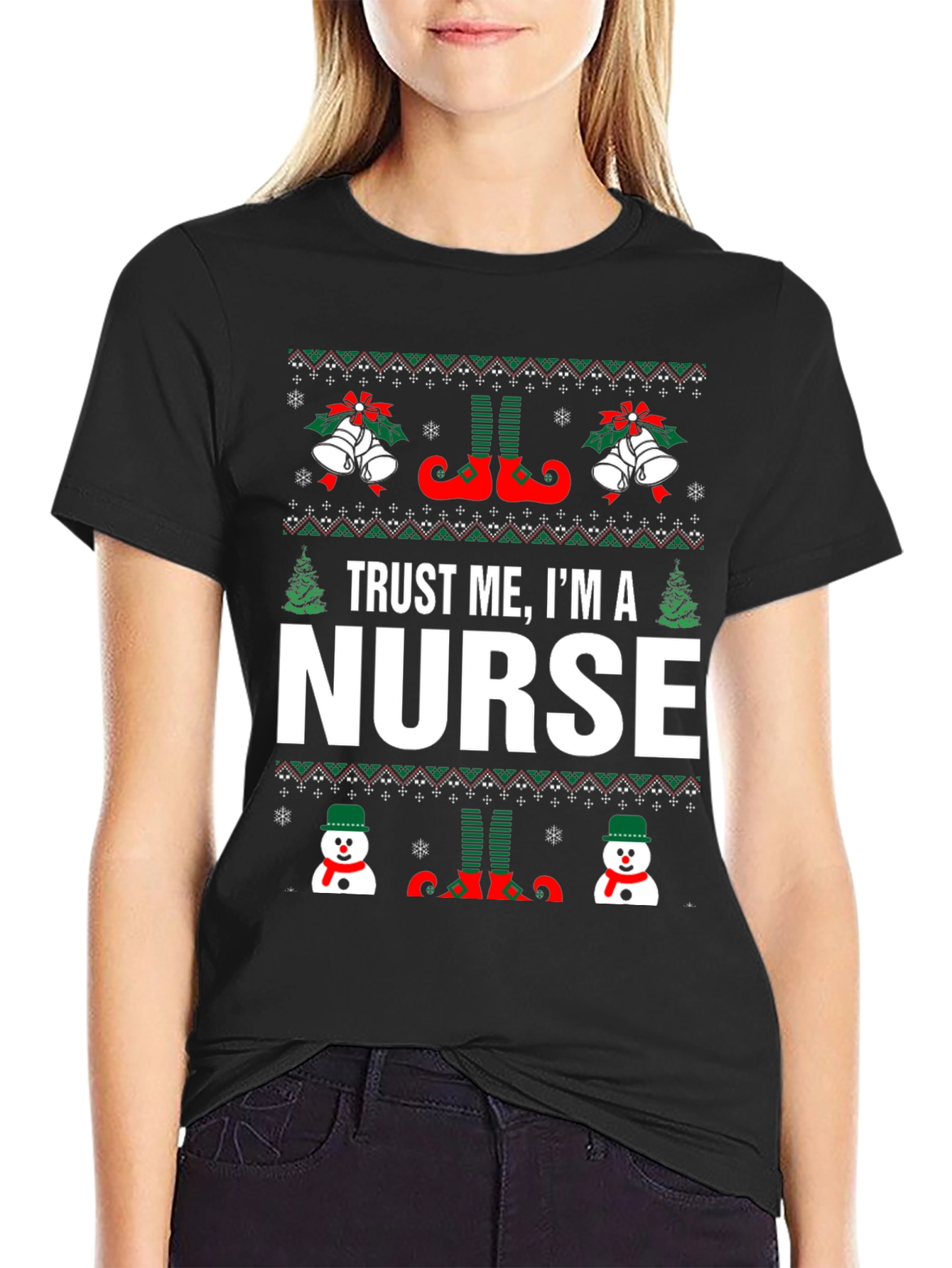 Trust Me Im A Nurse Christmas T-Shirt