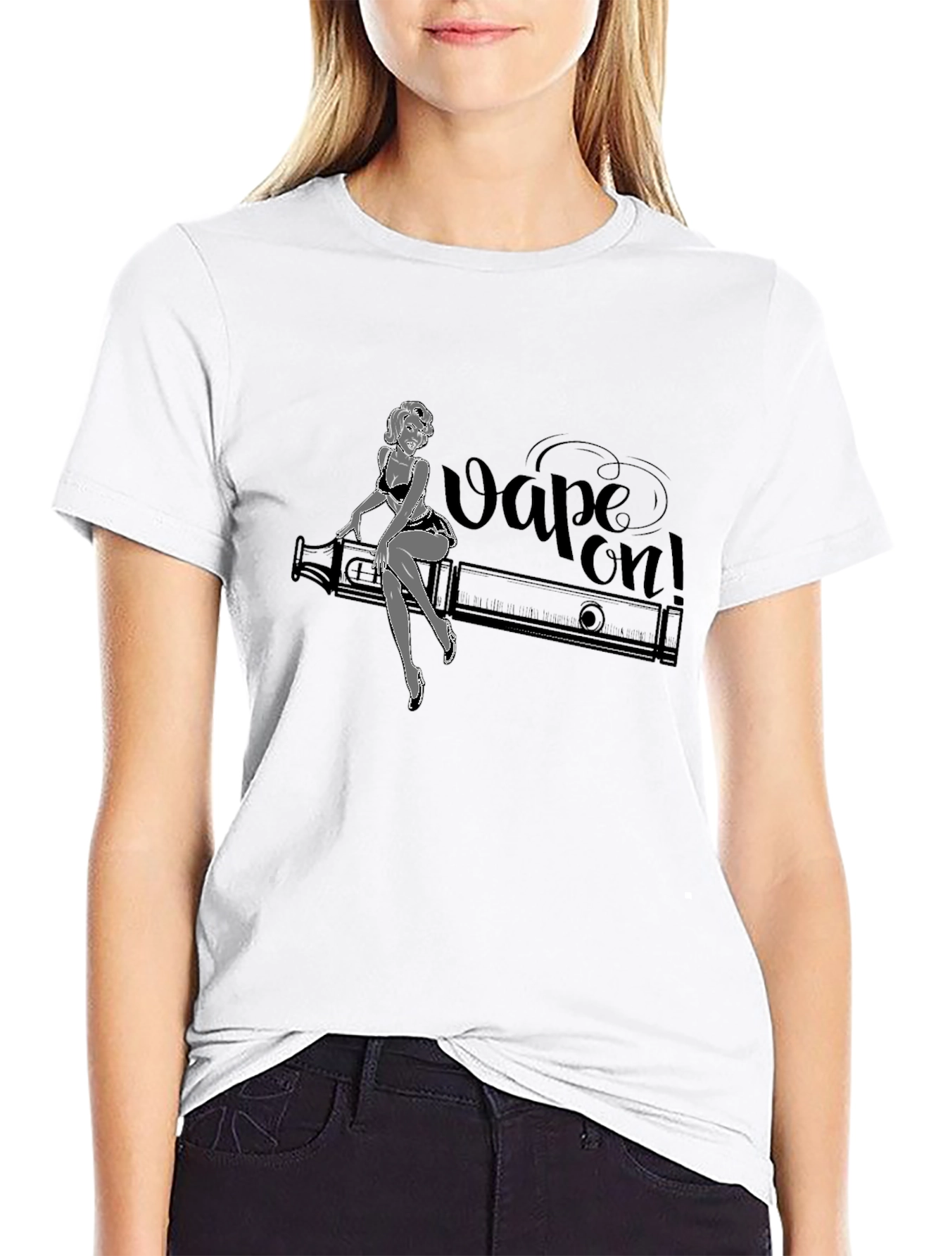 Vape On! Graphic T-Shirt - Black Cotton Tee