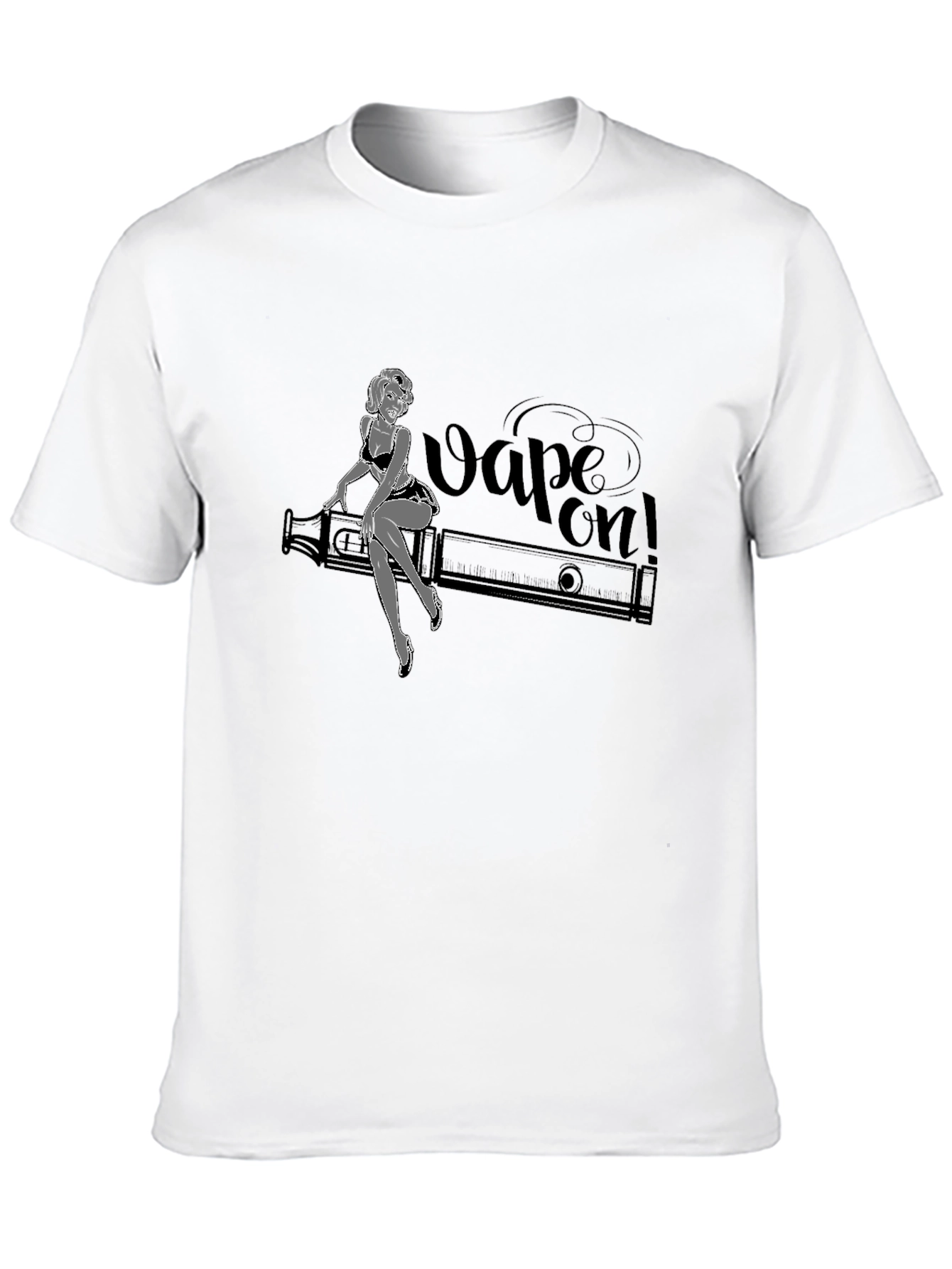 Vape On! Graphic T-Shirt - Black Cotton Tee