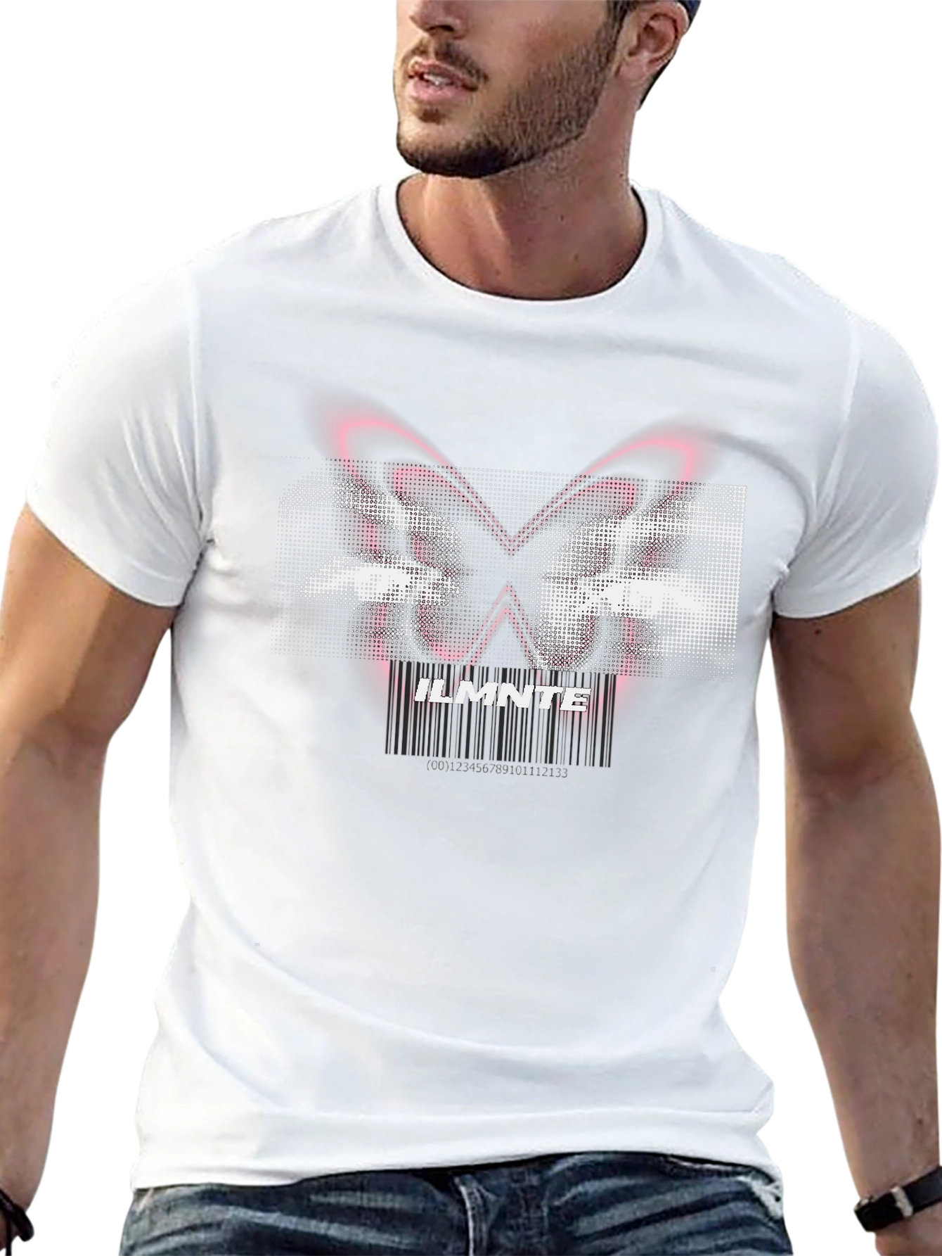 ILMNTE Butterfly Graphic Black T-Shirt