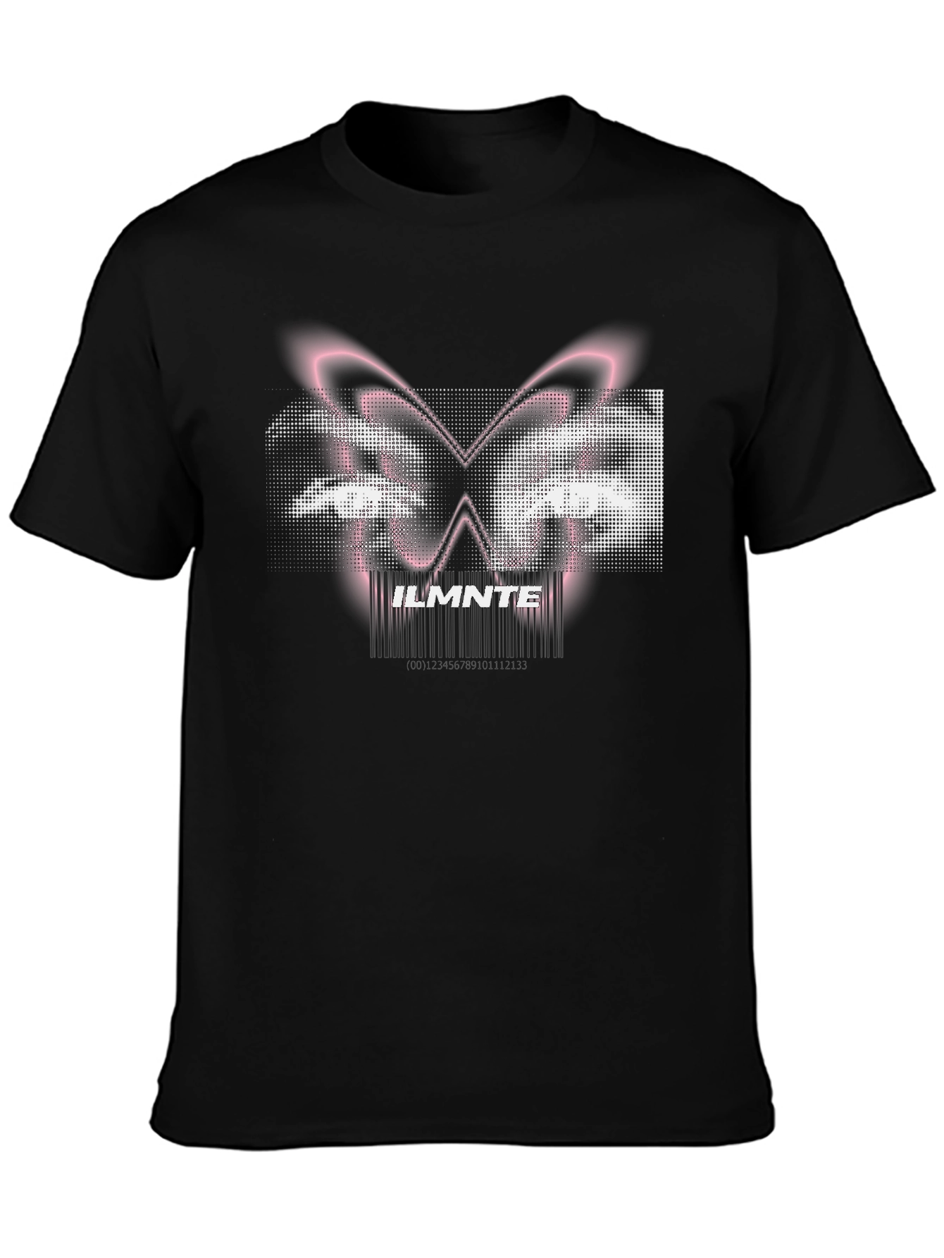 ILMNTE Butterfly Graphic Black T-Shirt
