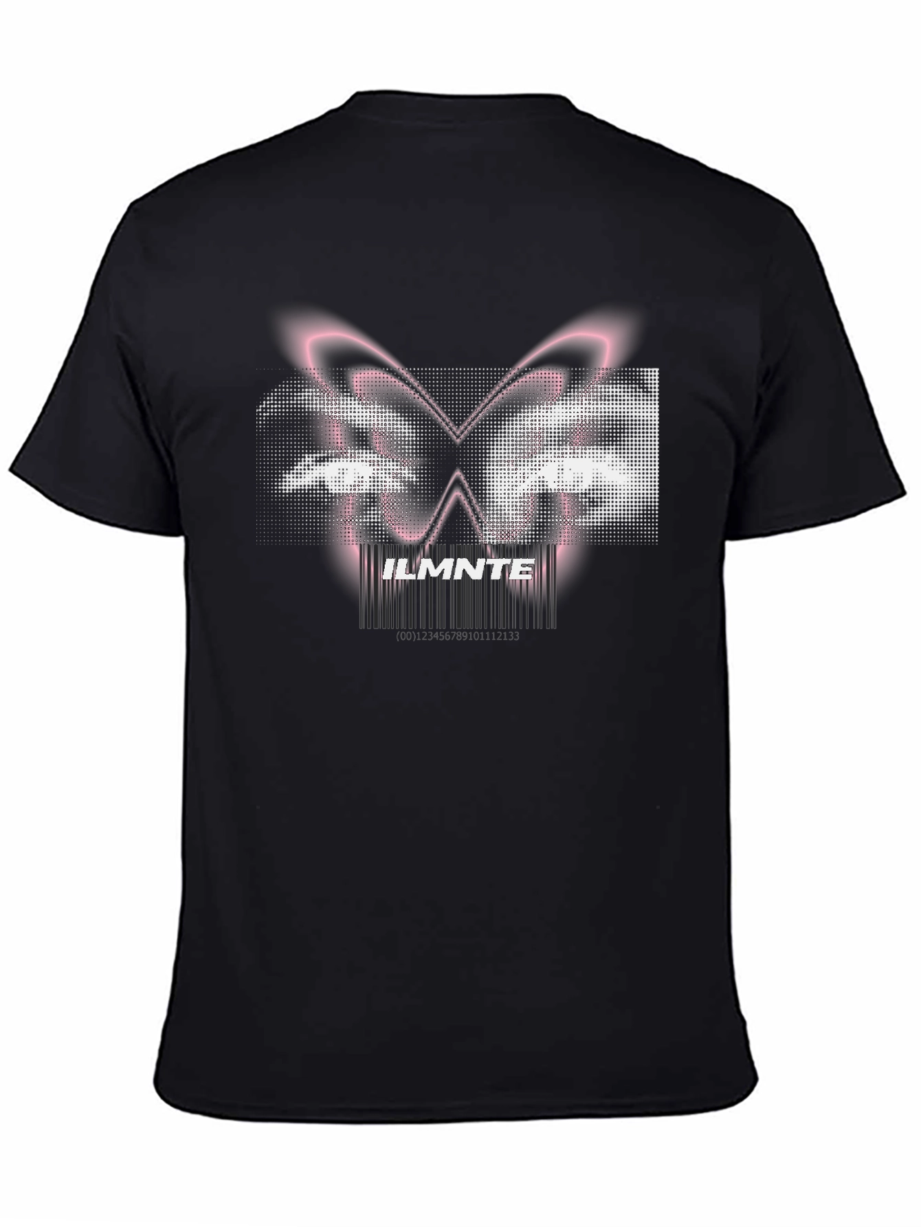 ILMNTE Butterfly Graphic Black T-Shirt