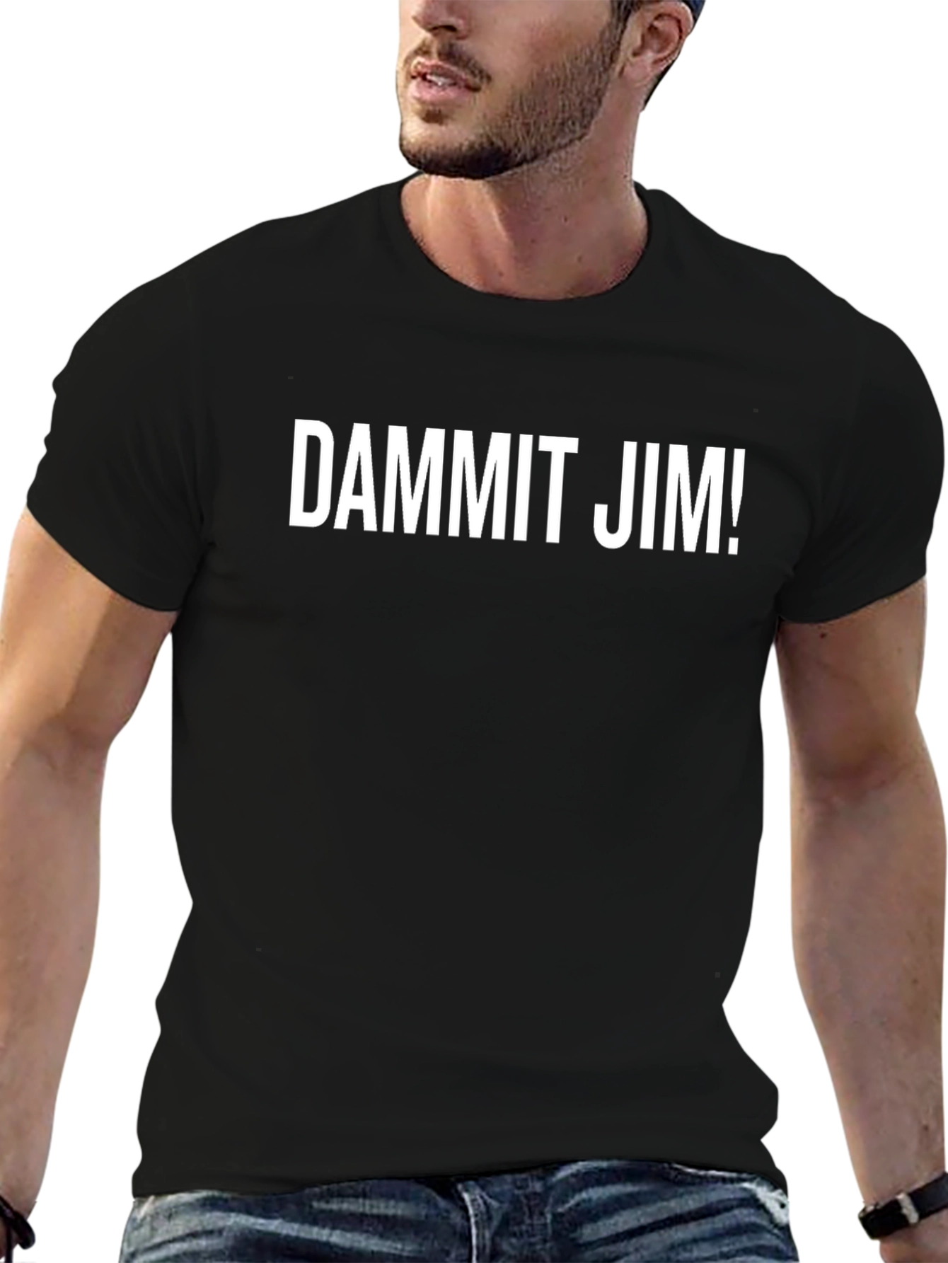 DAMMIT JIM! Graphic T-Shirt - Black