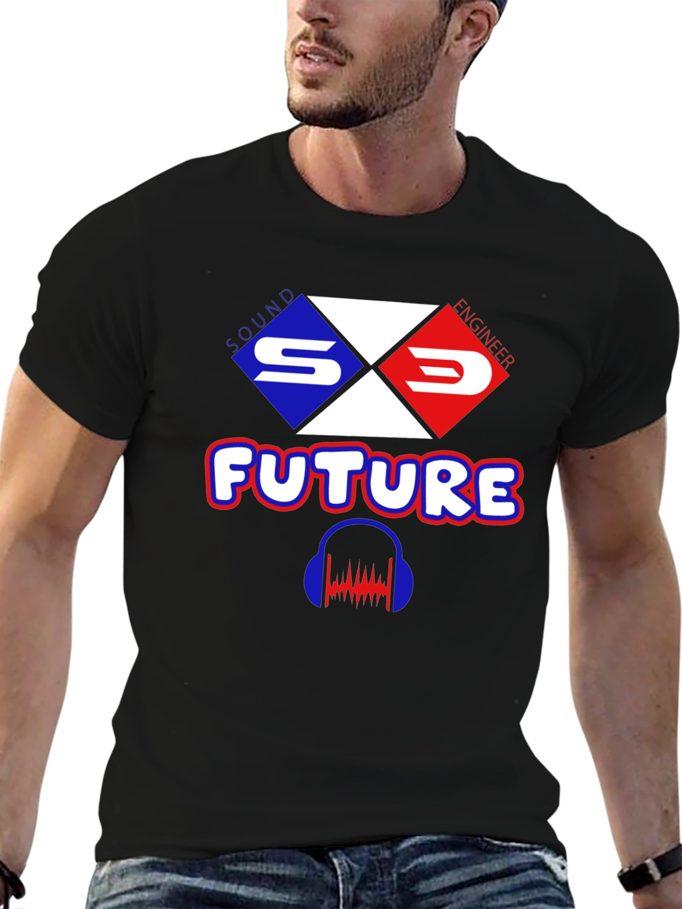 Sound Engineer Future Graphic T-Shirt