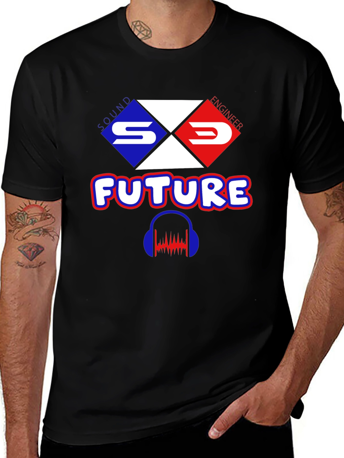 Sound Engineer Future Graphic T-Shirt