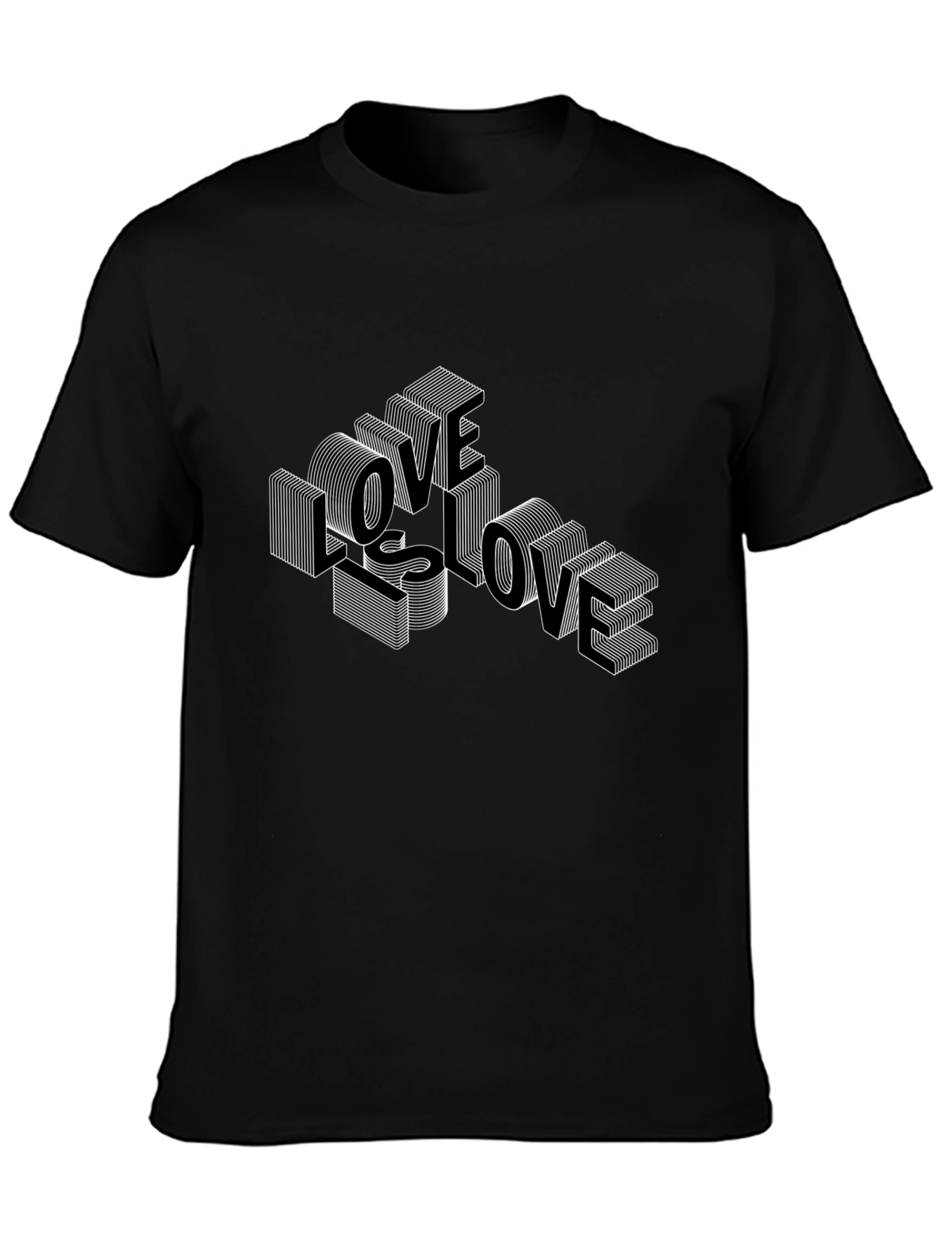 Love is Love Graphic T-Shirt - Black