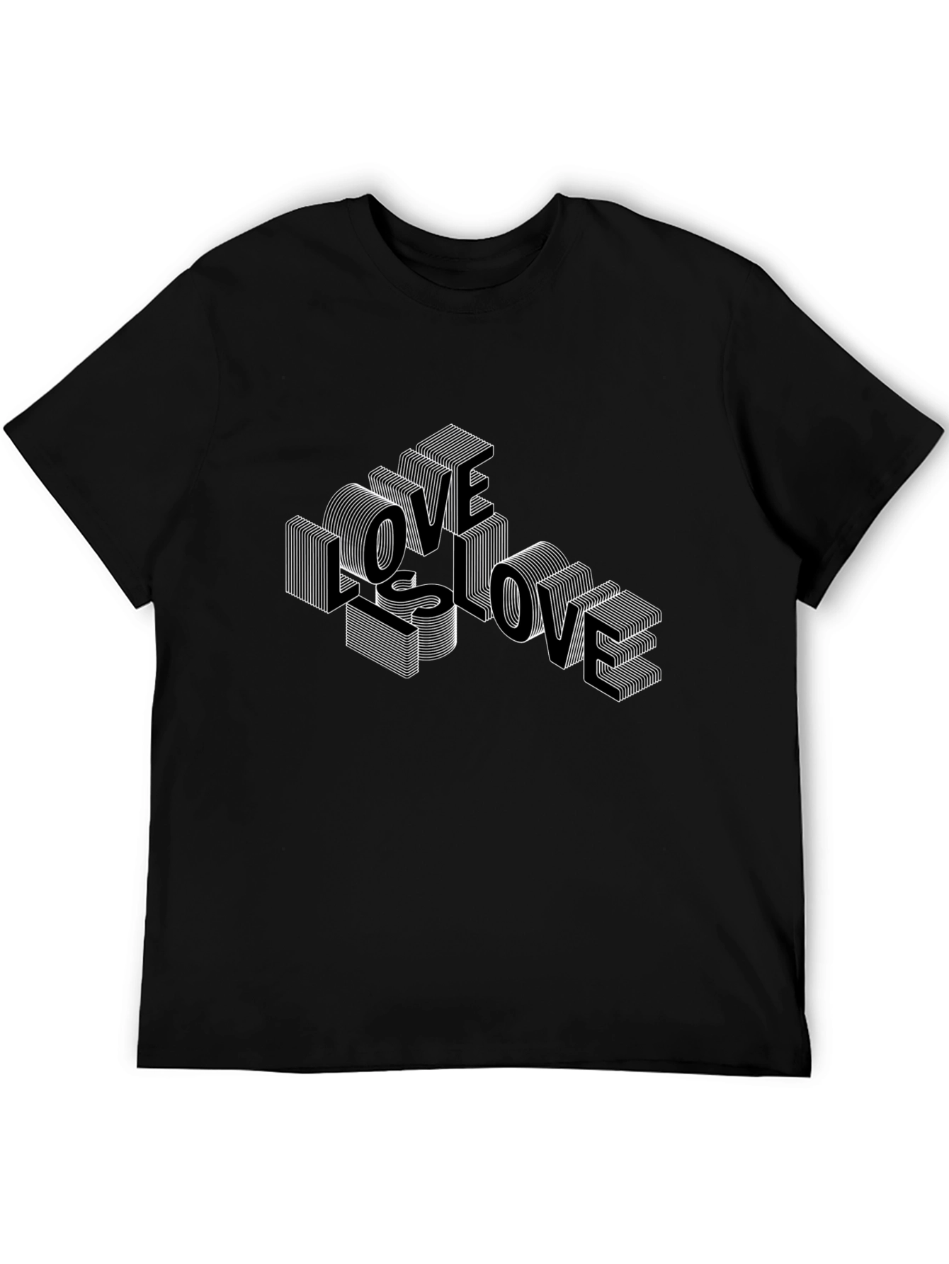 Love is Love Graphic T-Shirt - Black