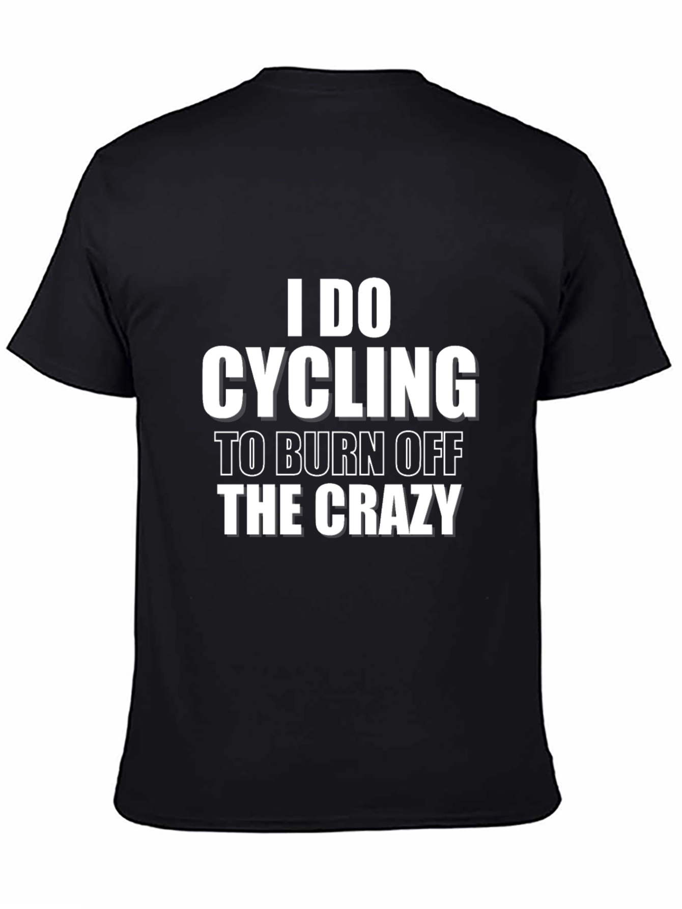 Cycling Burn Off Crazy T-Shirt - Black