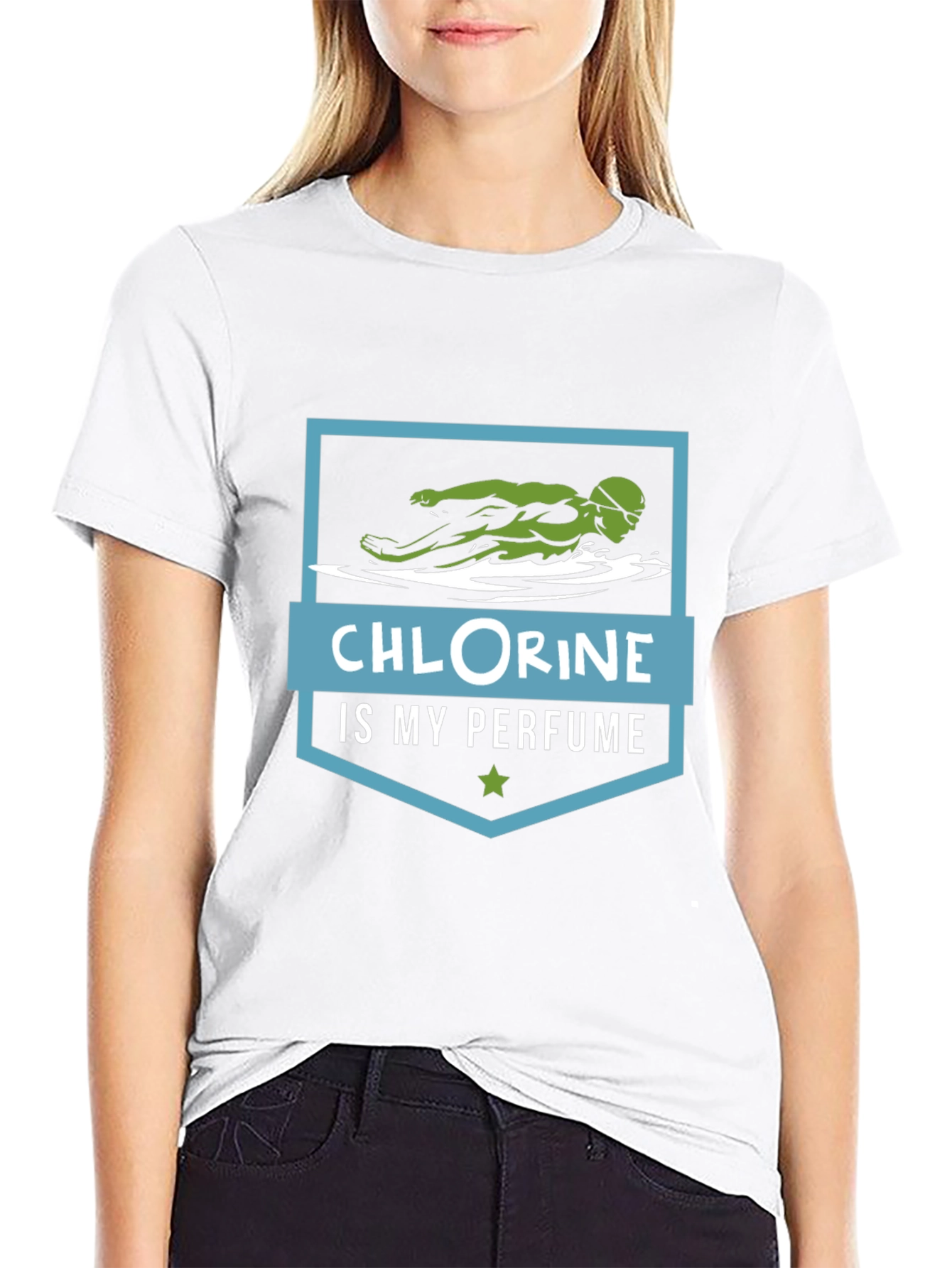 Chlorine Is My Perfume Swimmer Graphic T-Shirt