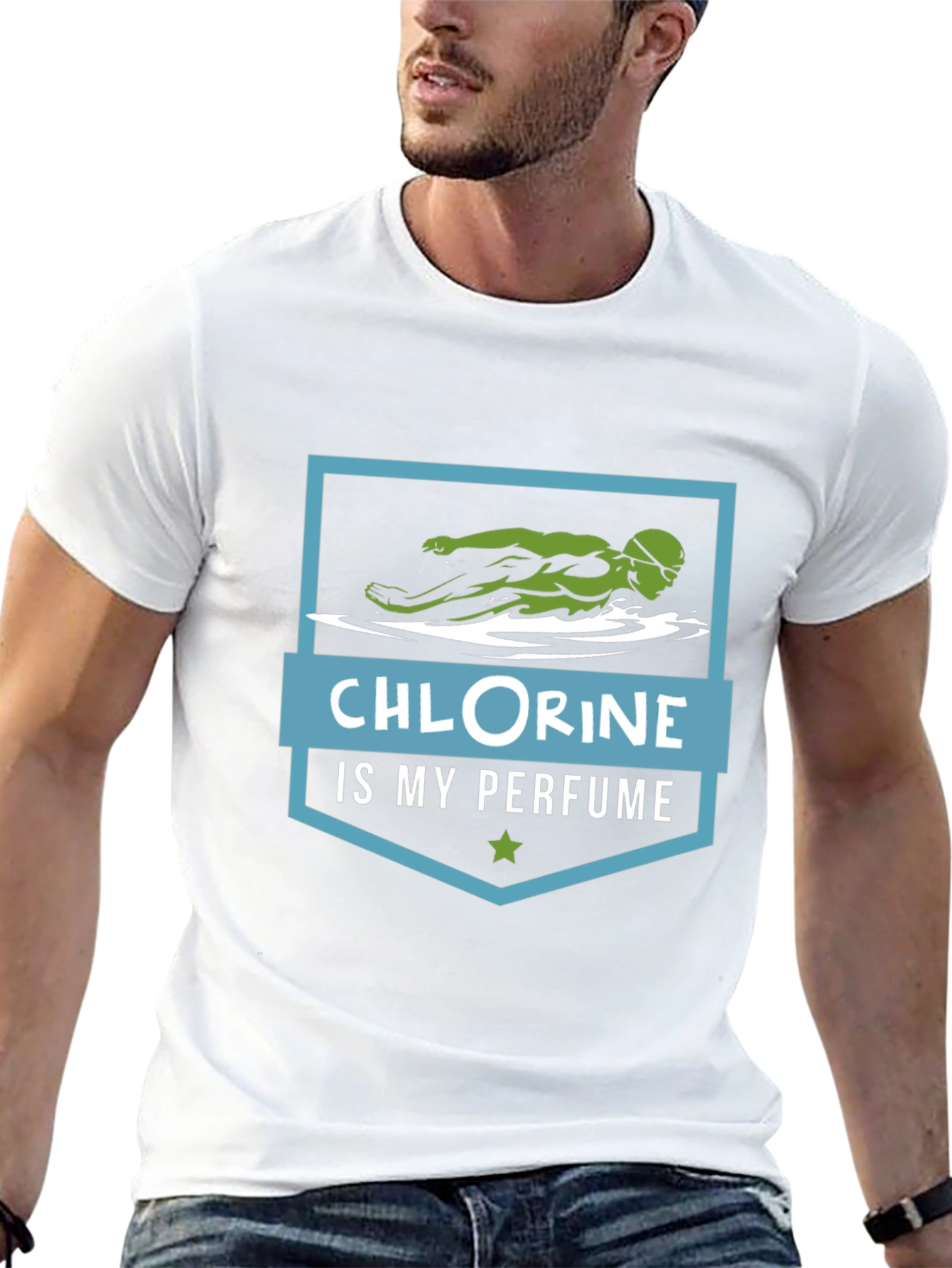 Chlorine Is My Perfume Swimmer Graphic T-Shirt