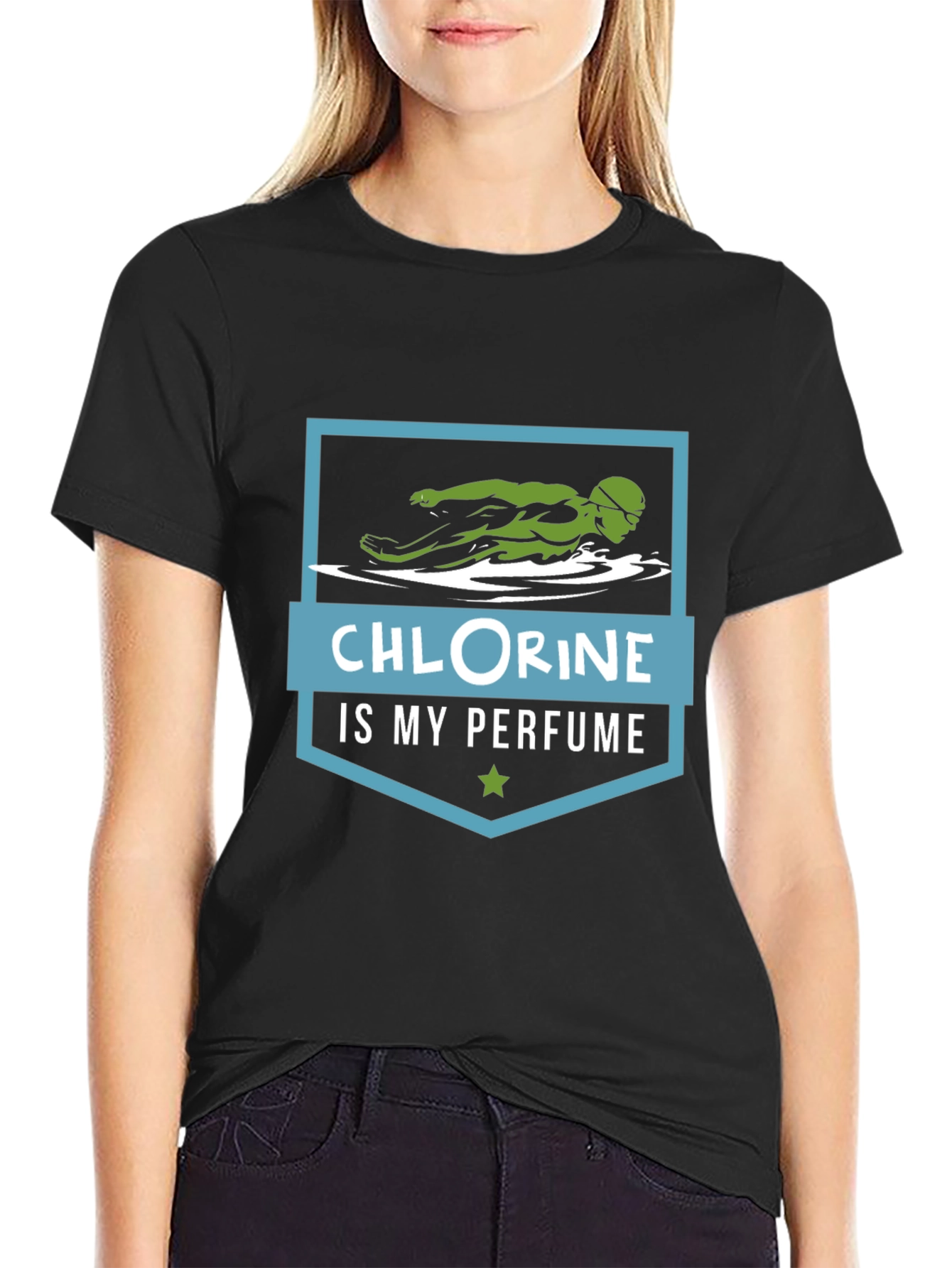 Chlorine Is My Perfume Swimmer Graphic T-Shirt