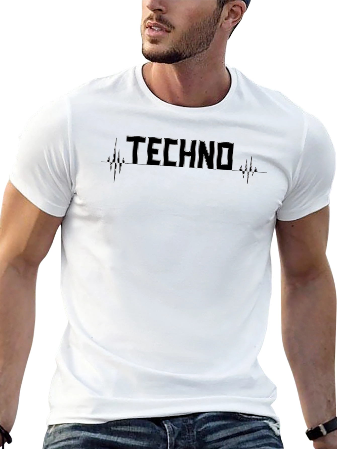 Techno Heartbeat T-Shirt - Music Lover Tee