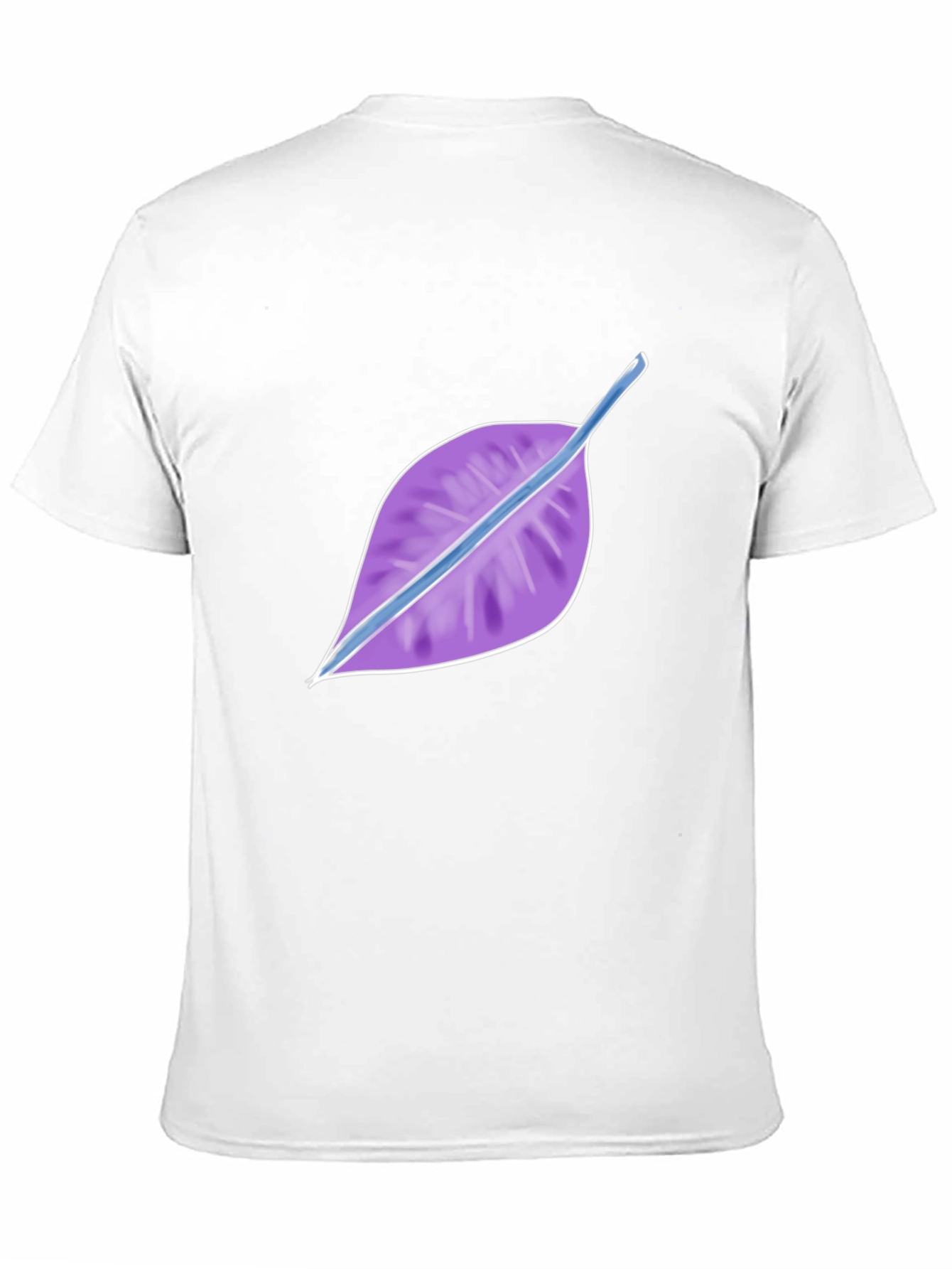 Leaf Design Black T-Shirt